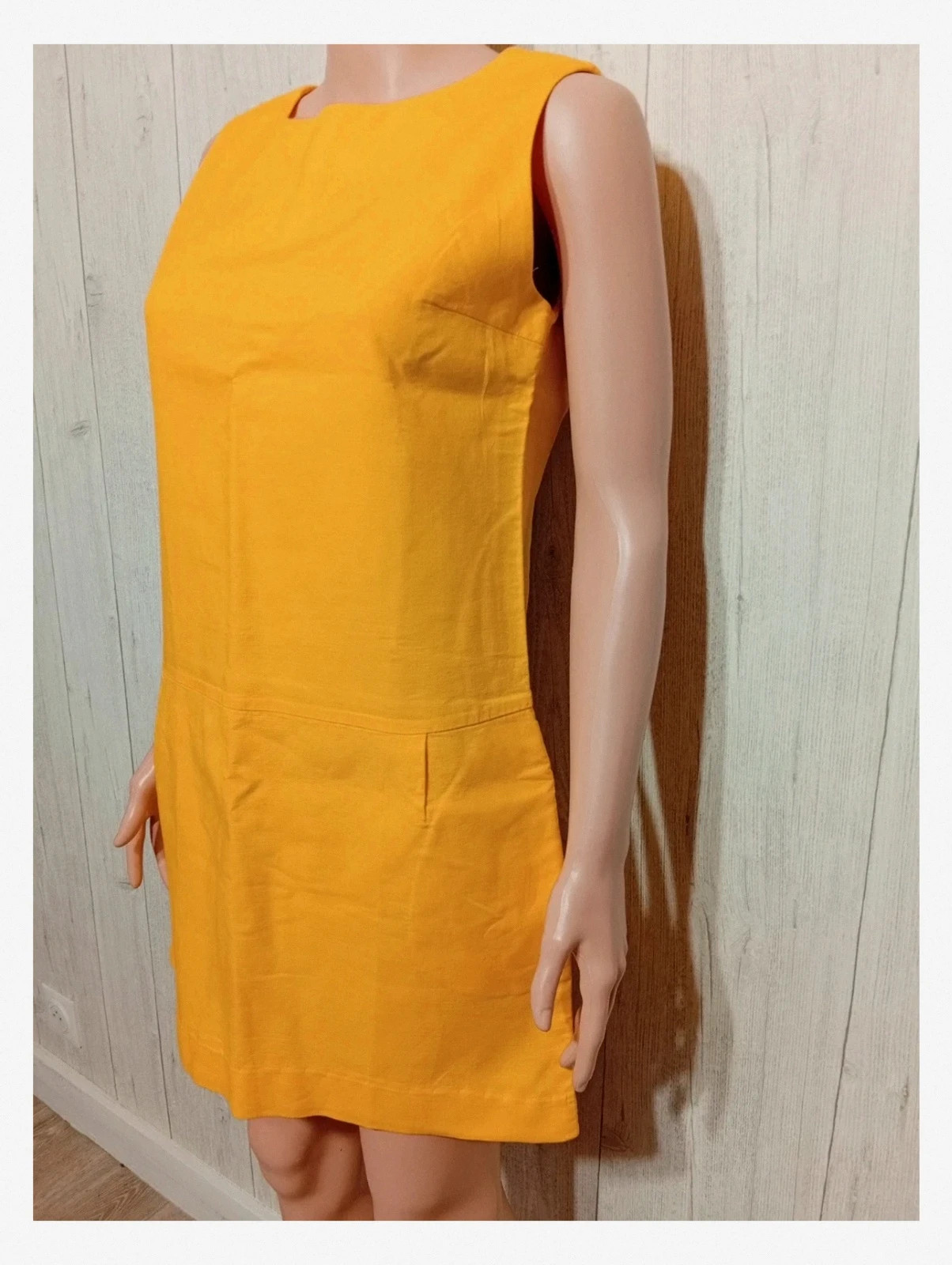 Robe oodji - taille M/38 - jaune - femme – oodji – taille M / 38 / 10 5