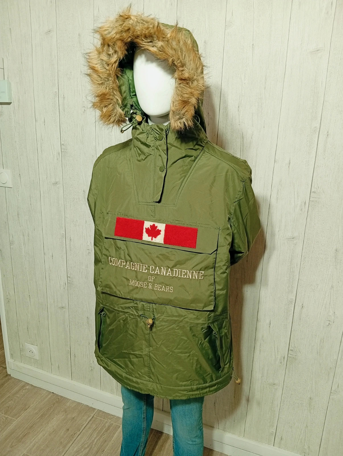 Manteau de ski et snowboard - taille L/40 - moose - couleur kaki – Moose – taille L 5
