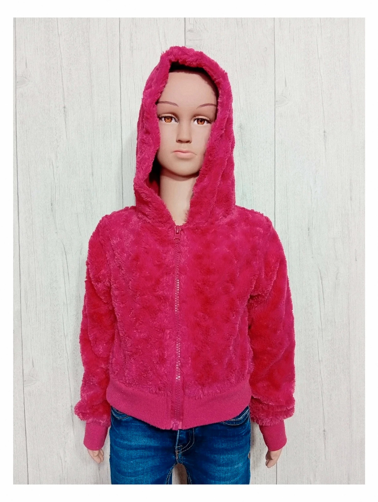 Veste rouge polaire - zeeman - fille - taille 5 ans (110/116 cm)