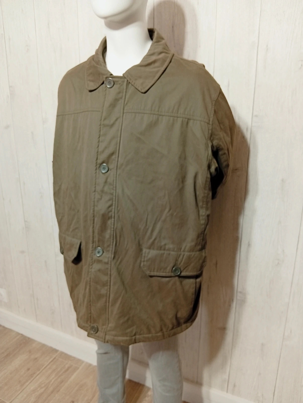 Blouson harrington homme - taille XXL/44 - Daxon - couleur kaki – Daxon – taille XXL 5