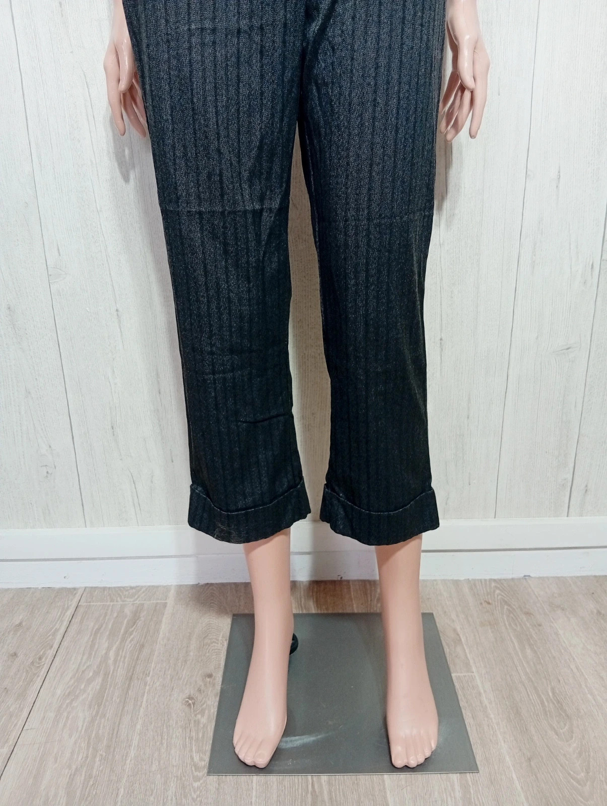 Pantacourt femme - taille L/40 - yessica - couleur noir – Yessica – taille L / 40 / 12 3