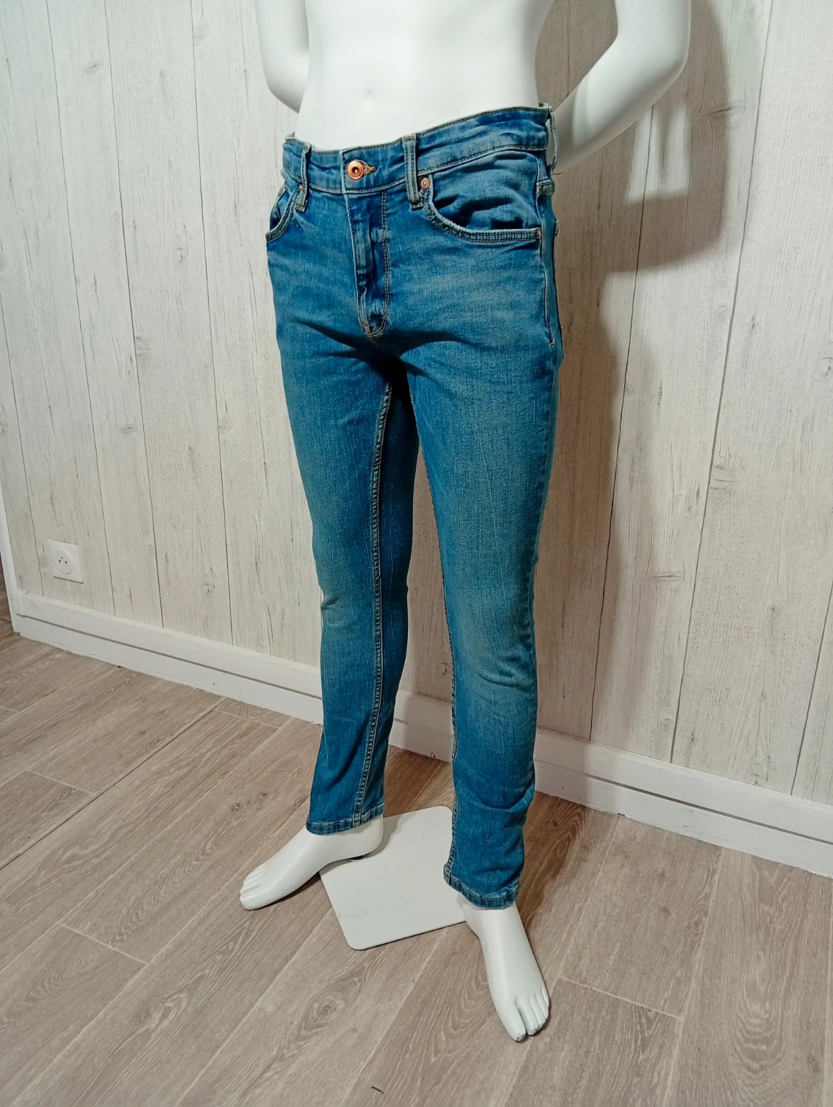 Jeans slim homme - taille L/40 - C&A - couleur bleu clair – C&A – taille L 5