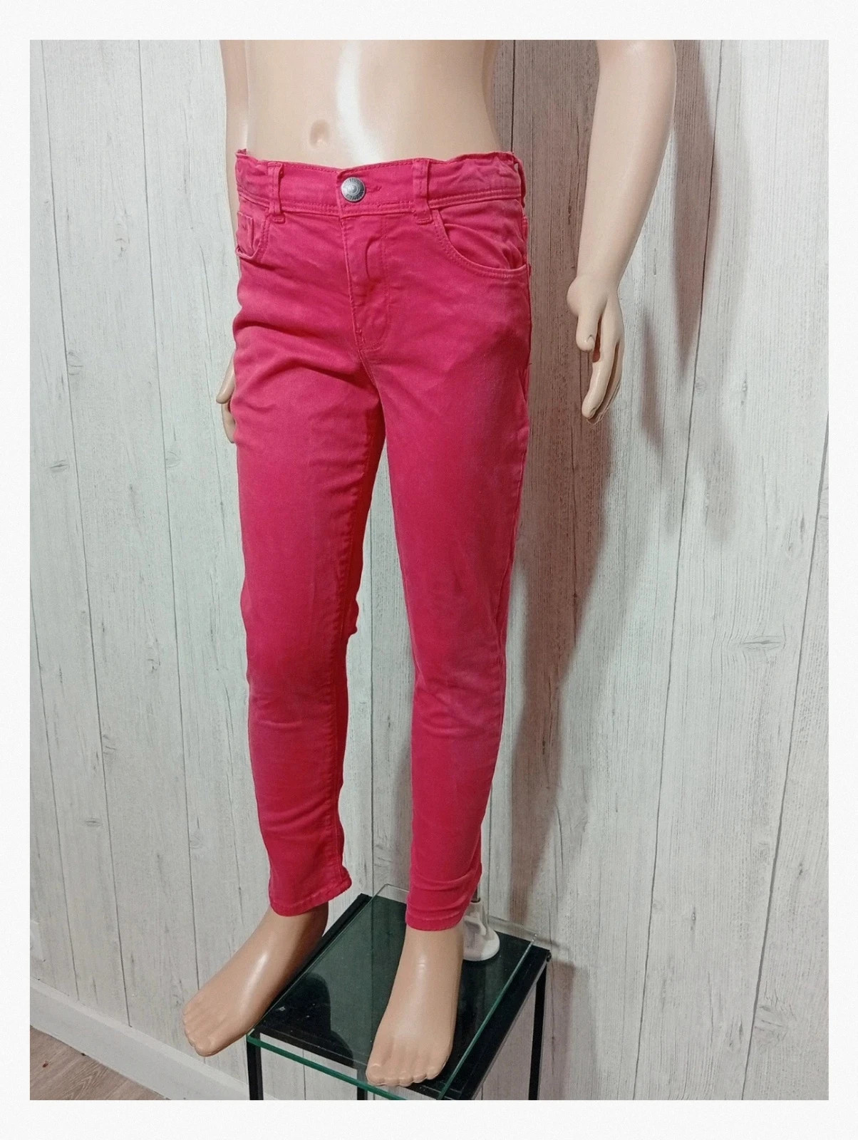 Jeans slim fille - kiabi - Taille 10 ans - couleur rouge – Kiabi – taille 10 ans / 140 cm 5