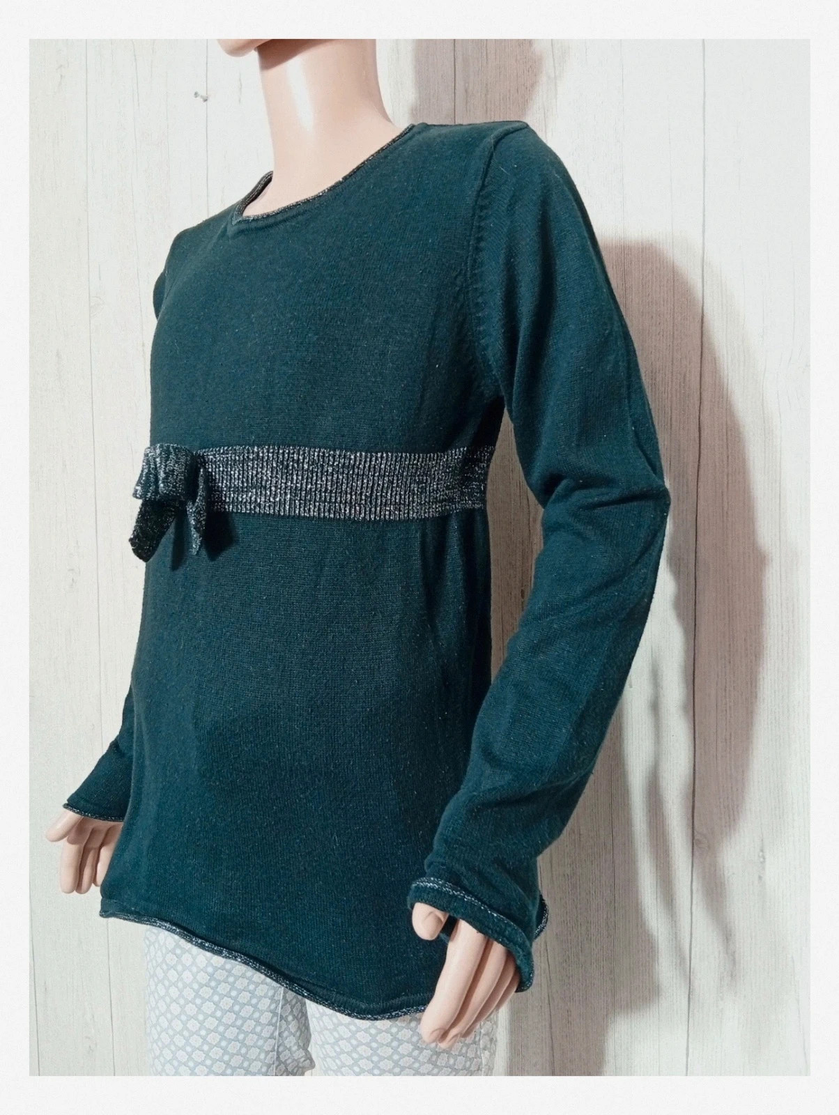 Pull fille Lili Marelle - taille 10 ans (140 cm) - couleur argenté et noir – Lili Marelle – taille 10 ans / 140 cm 5