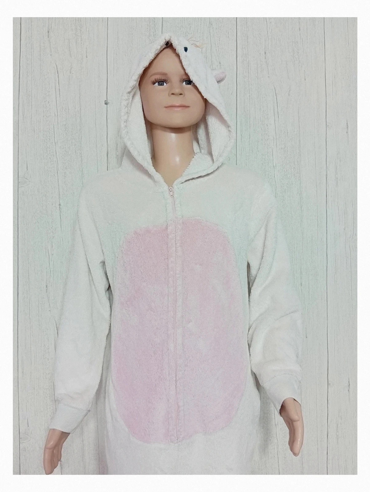 Pyjama fille 1 pieces - undiz - taille 10/12 ans - couleur rose et blanc – Undiz – taille 10 ans / 140 cm 2