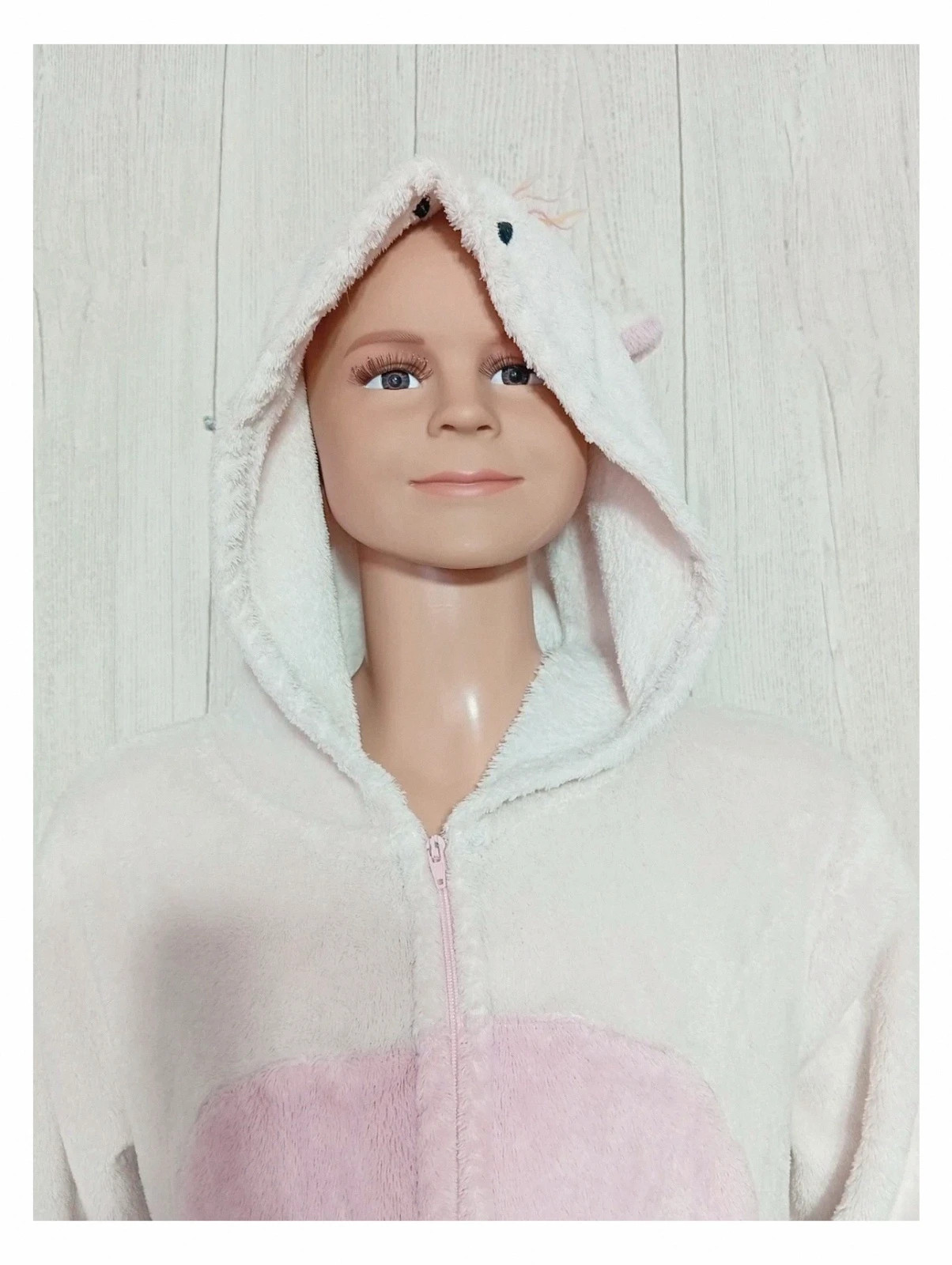 Pyjama fille 1 pieces - undiz - taille 10/12 ans - couleur rose et blanc – Undiz – taille 10 ans / 140 cm 3