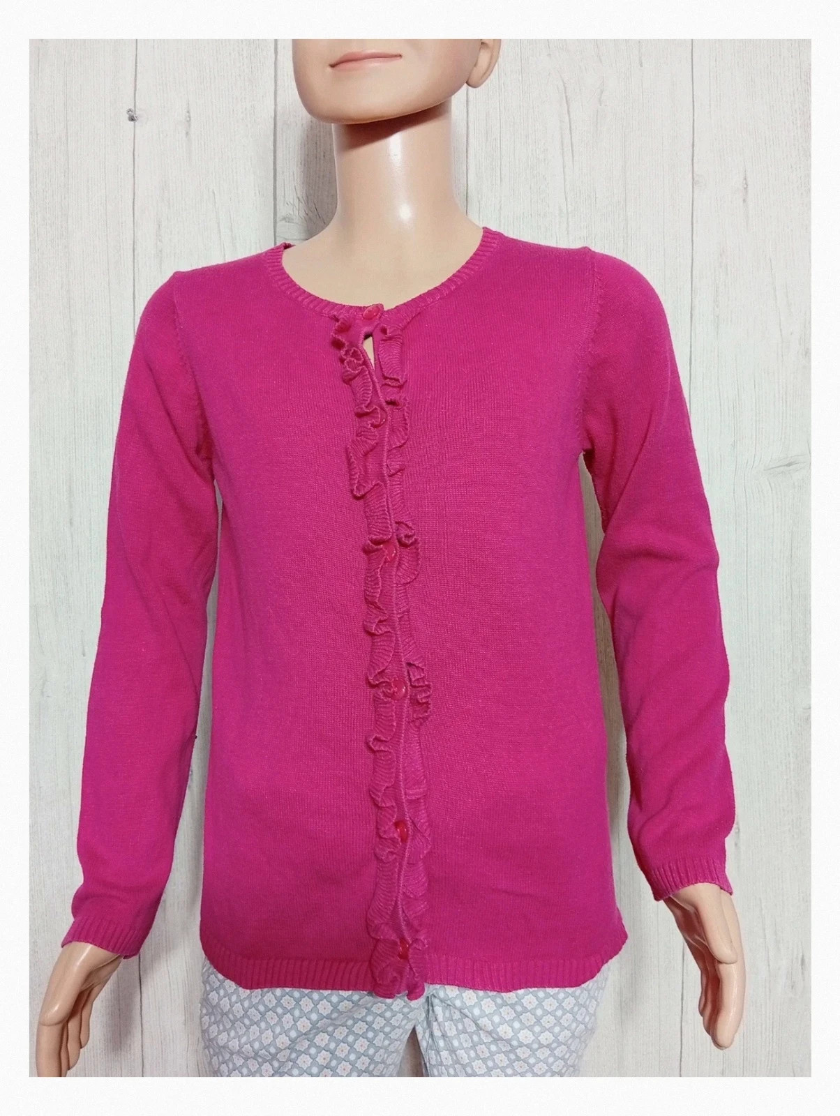 Gilet fushia - tissaia - taille 10 ans - fille