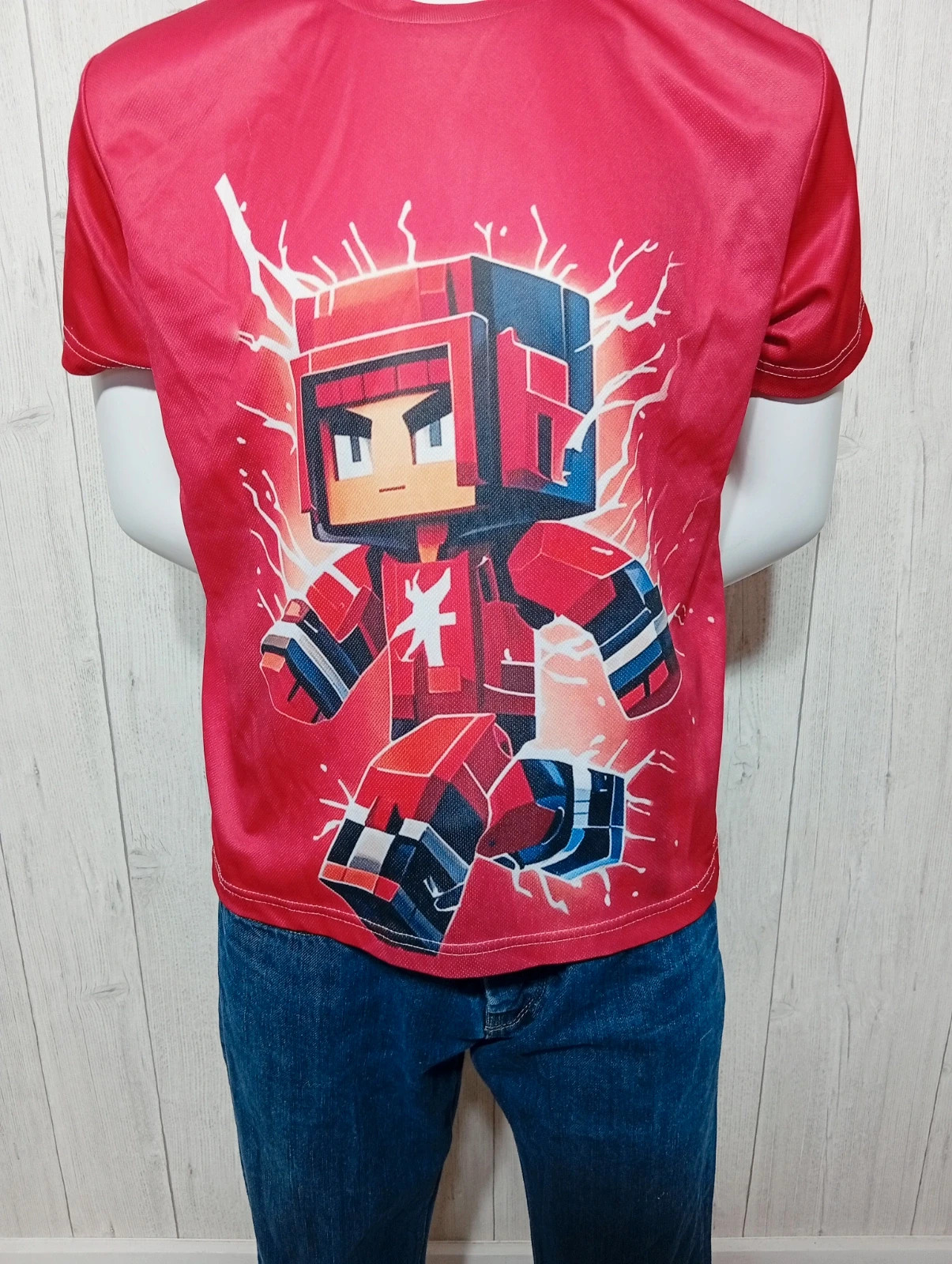 T-shirt imprimé manche courte garçon - roblox-taille 13 ans (160 cm) - couleur rouge – taille 13 ans / 158 cm 3