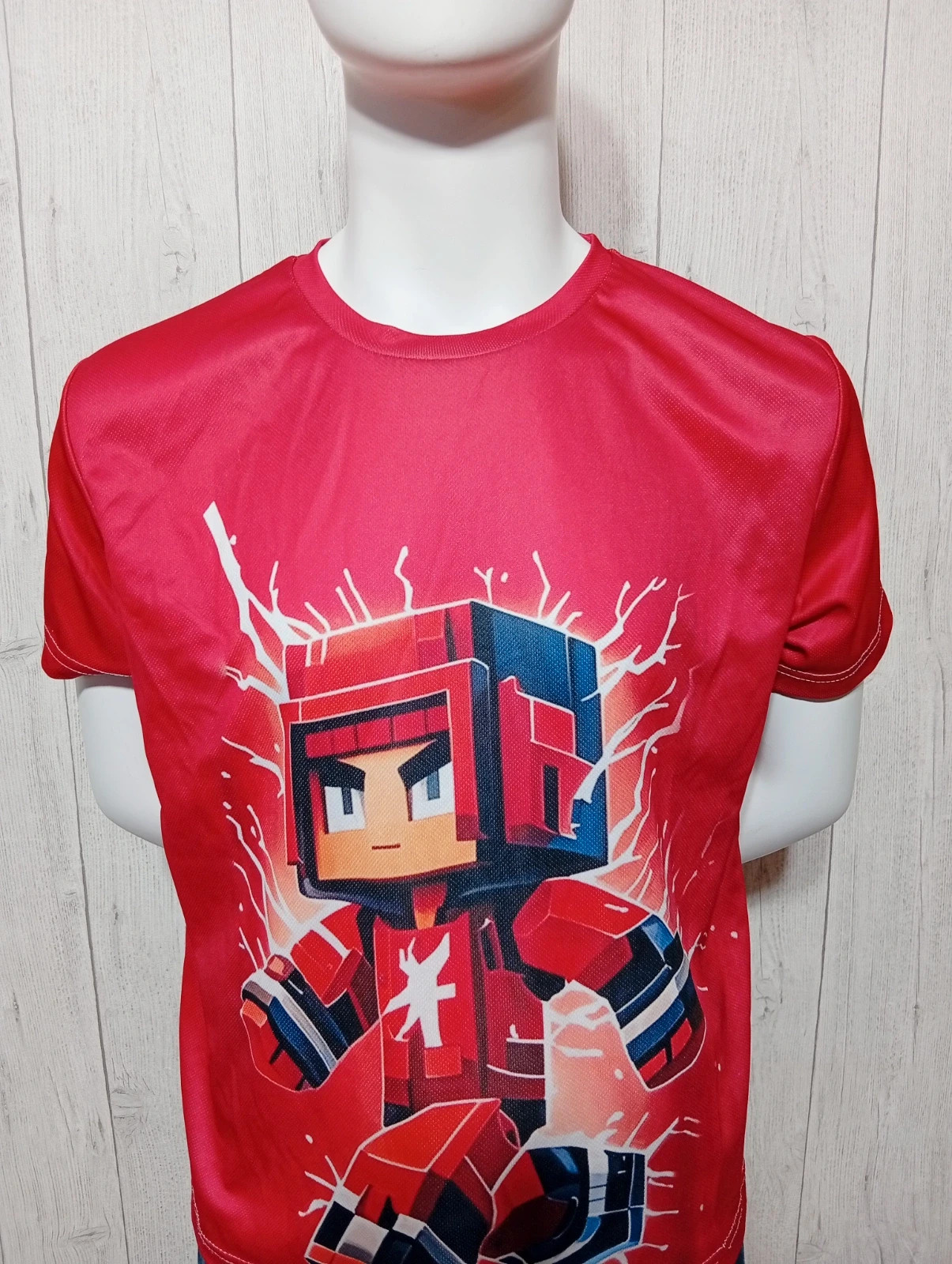 T-shirt imprimé manche courte garçon - roblox-taille 13 ans (160 cm) - couleur rouge – taille 13 ans / 158 cm 2