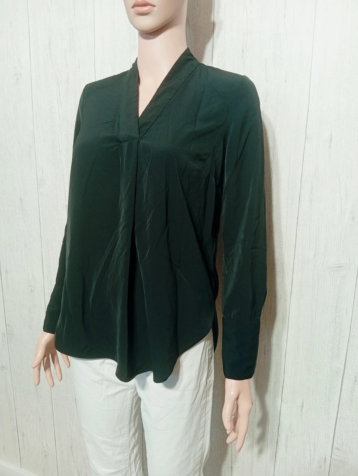 Blouse unis a manches longues femme - taille S/36 - H&M - couleur noir – H&M – taille S / 36 / 8 4