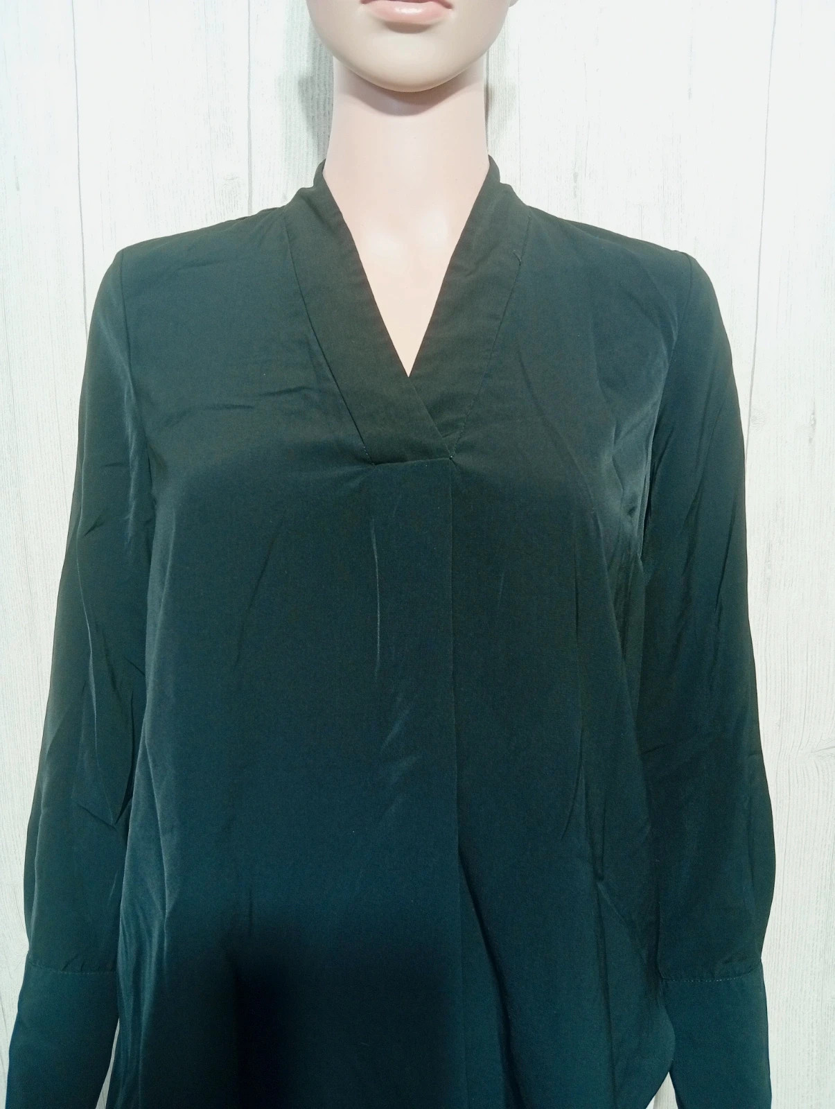 Blouse unis a manches longues femme - taille S/36 - H&M - couleur noir – H&M – taille S / 36 / 8 2
