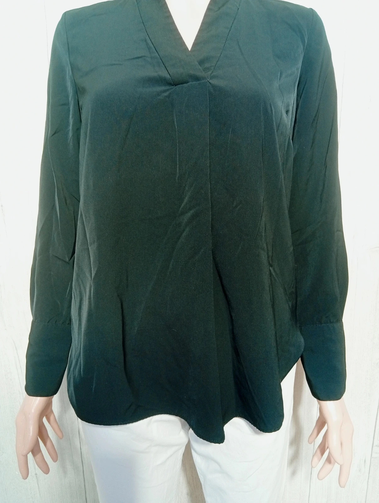 Blouse unis a manches longues femme - taille S/36 - H&M - couleur noir – H&M – taille S / 36 / 8 3