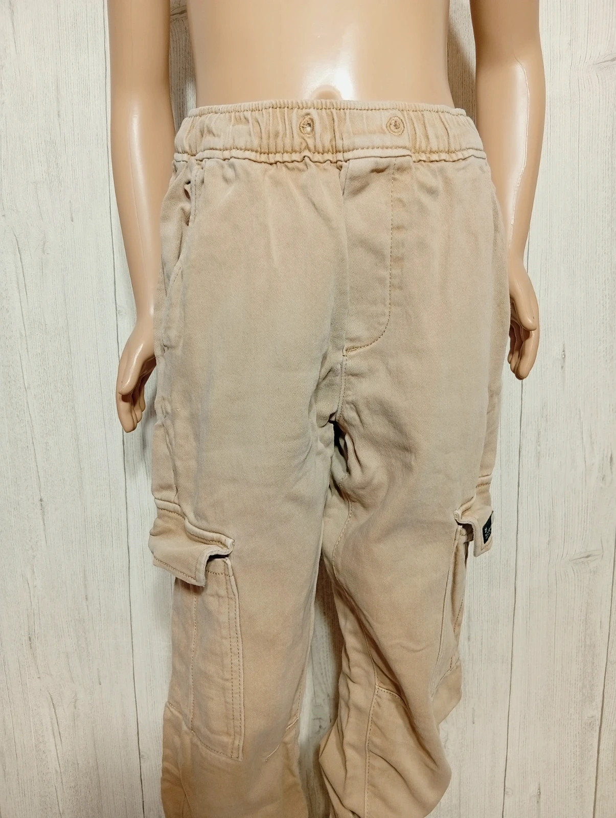 Jeans cargo avec poche garcon - taille 11/ 12 ans (152 cm)-zara-couleur beige – Zara – taille 12 ans / 152 cm 2