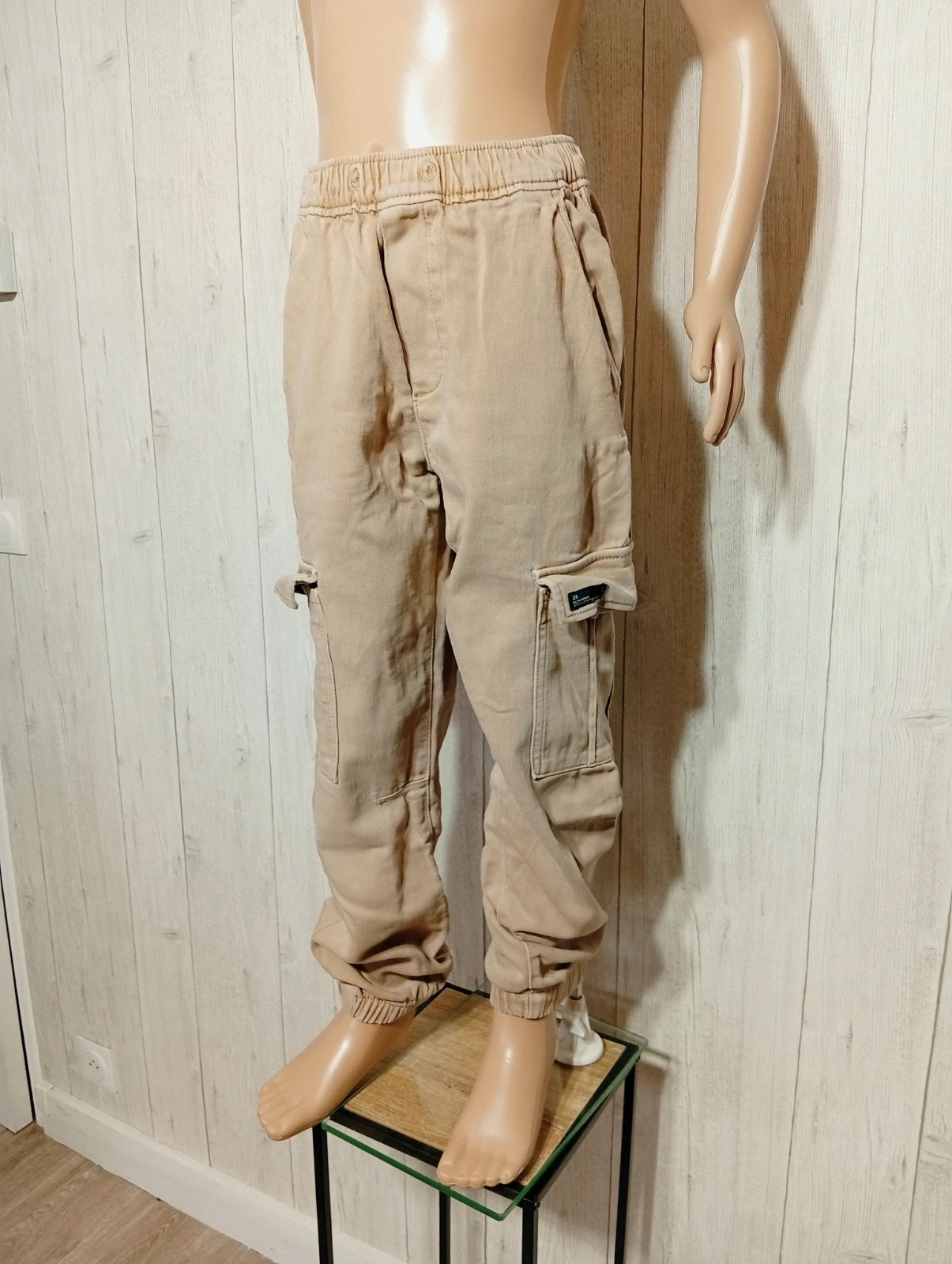 Jeans cargo avec poche garcon - taille 11/ 12 ans (152 cm)-zara-couleur beige – Zara – taille 12 ans / 152 cm 5