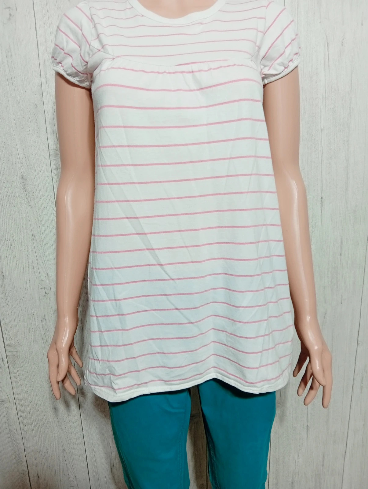 T-shirt a rayure manches courtes fille - taille 14 ans (156 cm) - okaidi - couleur rose et blanc – Okaïdi – taille 14 ans / 164 cm 3