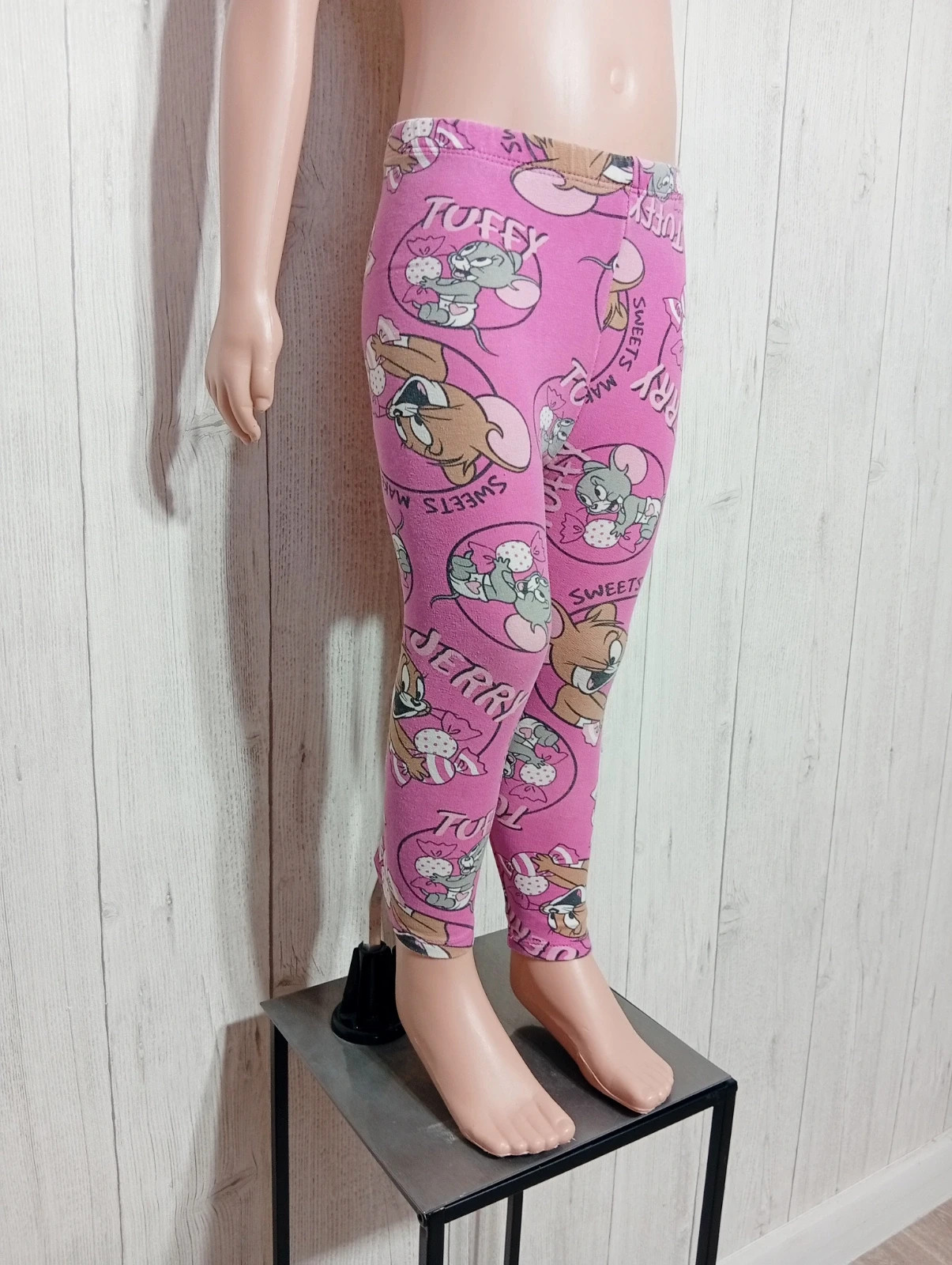 Leggins a motif fille - taille 2 ans ( 94 cm ) - Tom et jerry - couleur fushia multicolore – Tom and Jerry – taille 24-36 mois / 92 cm 4