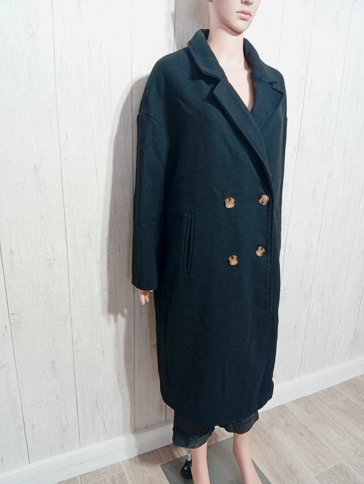 Manteau long d'hiver femme - taille L/40 - Kiabi - couleur noir – Kiabi – taille L / 40 / 12 4
