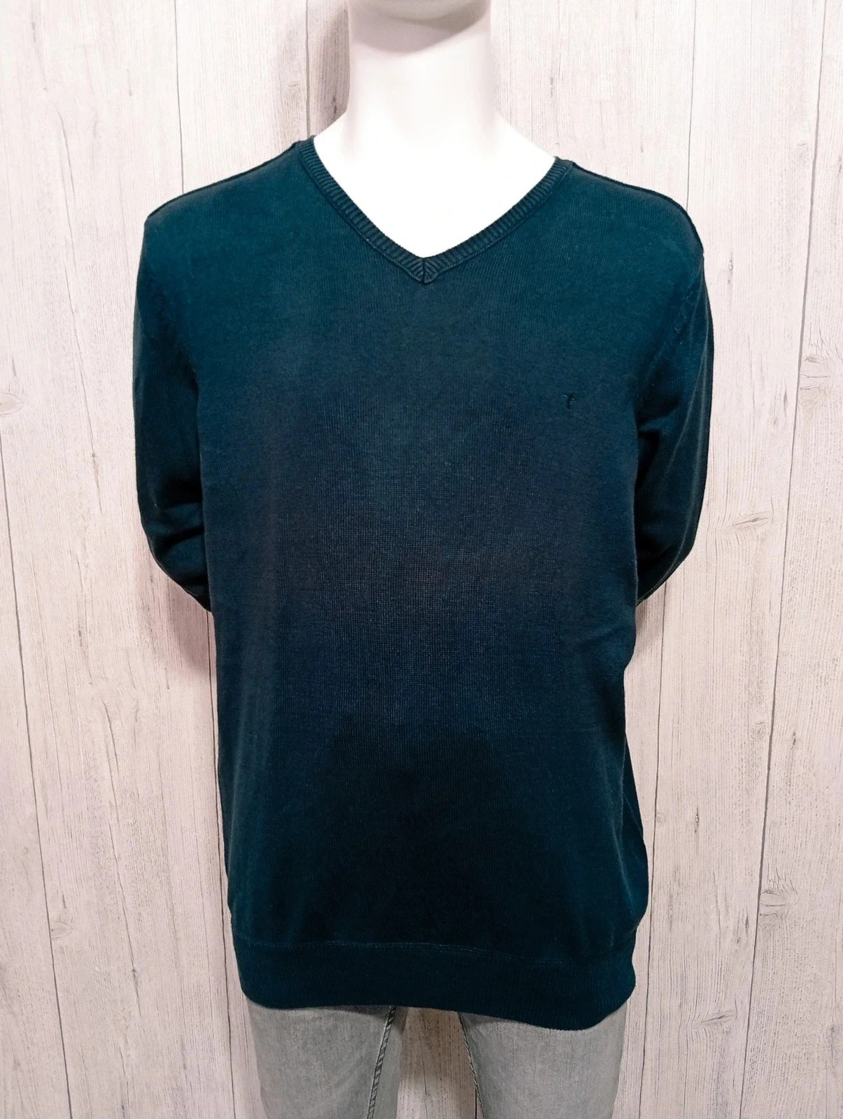 Pull homme col V manches longues - couleur marine - taille M/38 - tibet – Tibet – taille M