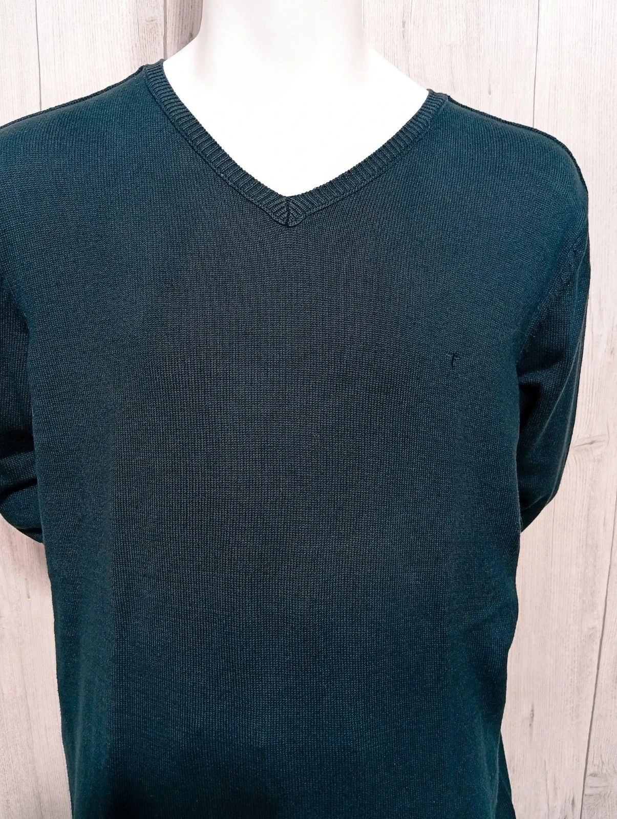 Pull homme col V manches longues - couleur marine - taille M/38 - tibet – Tibet – taille M 2