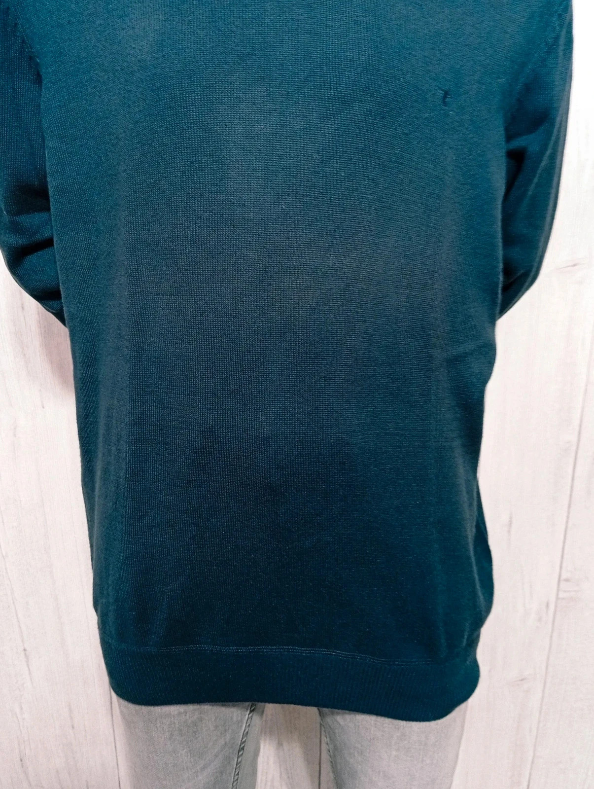 Pull homme col V manches longues - couleur marine - taille M/38 - tibet – Tibet – taille M 3