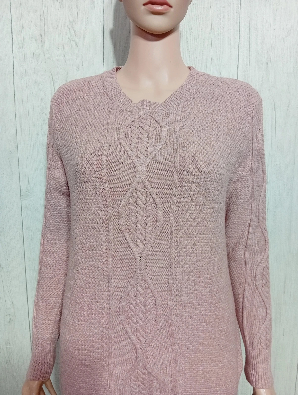 Pull d'hiver manches longues femme - taille L/40 ( taille 3)-Zamba - couleur rose – Zamba – taille L / 40 / 12 2