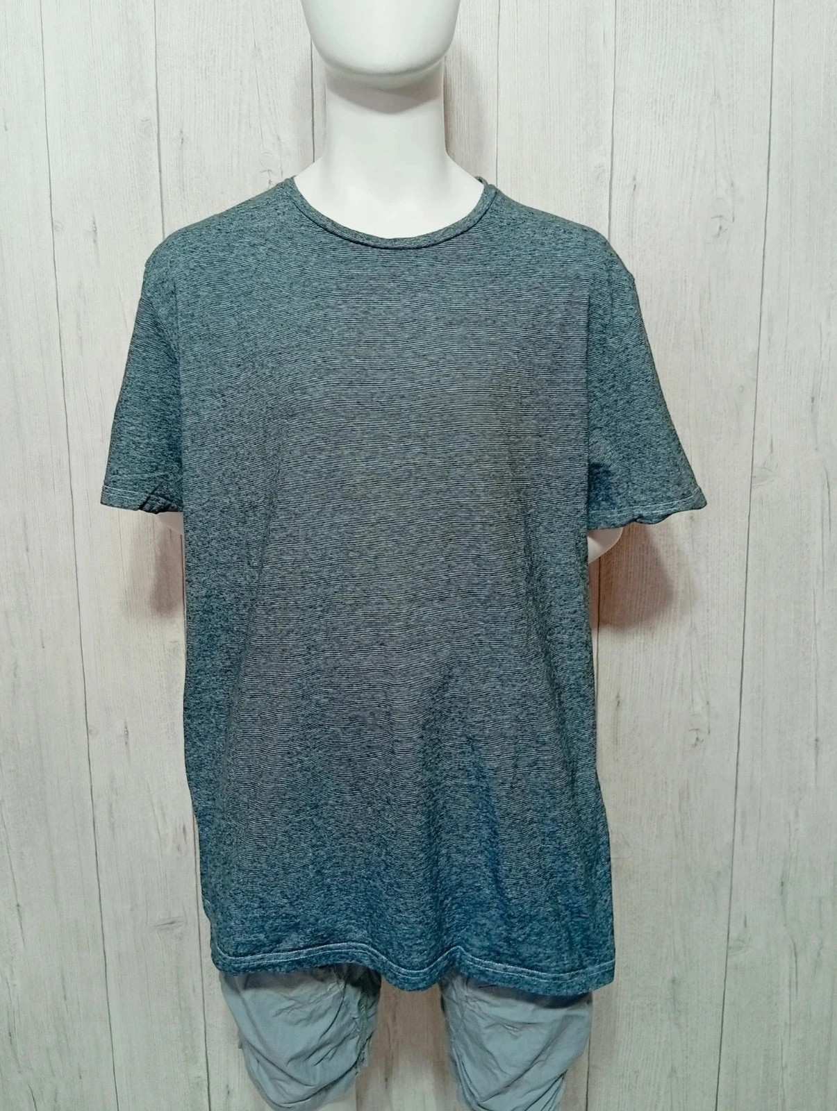T-shirt homme manches courtes - la halle - taille XXL/44 - couleur bleu – La Halle – taille XXL