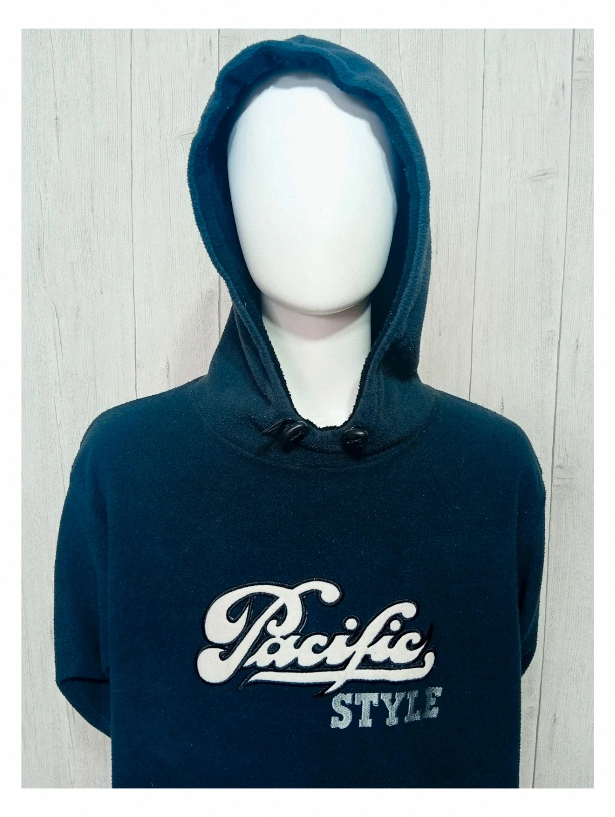 Pull polaire a capuche homme - couleur marine blanc - taille L/40 - shamp – Shamp – taille L 2