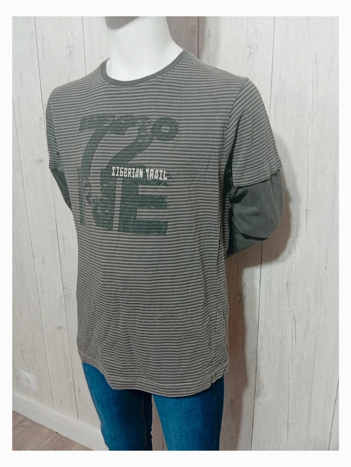 T-shirt gris - taille 16 ans ( 176 cm) - manches longues - sandsoil – Sandsoil – taille 16 ans / 176 cm 5