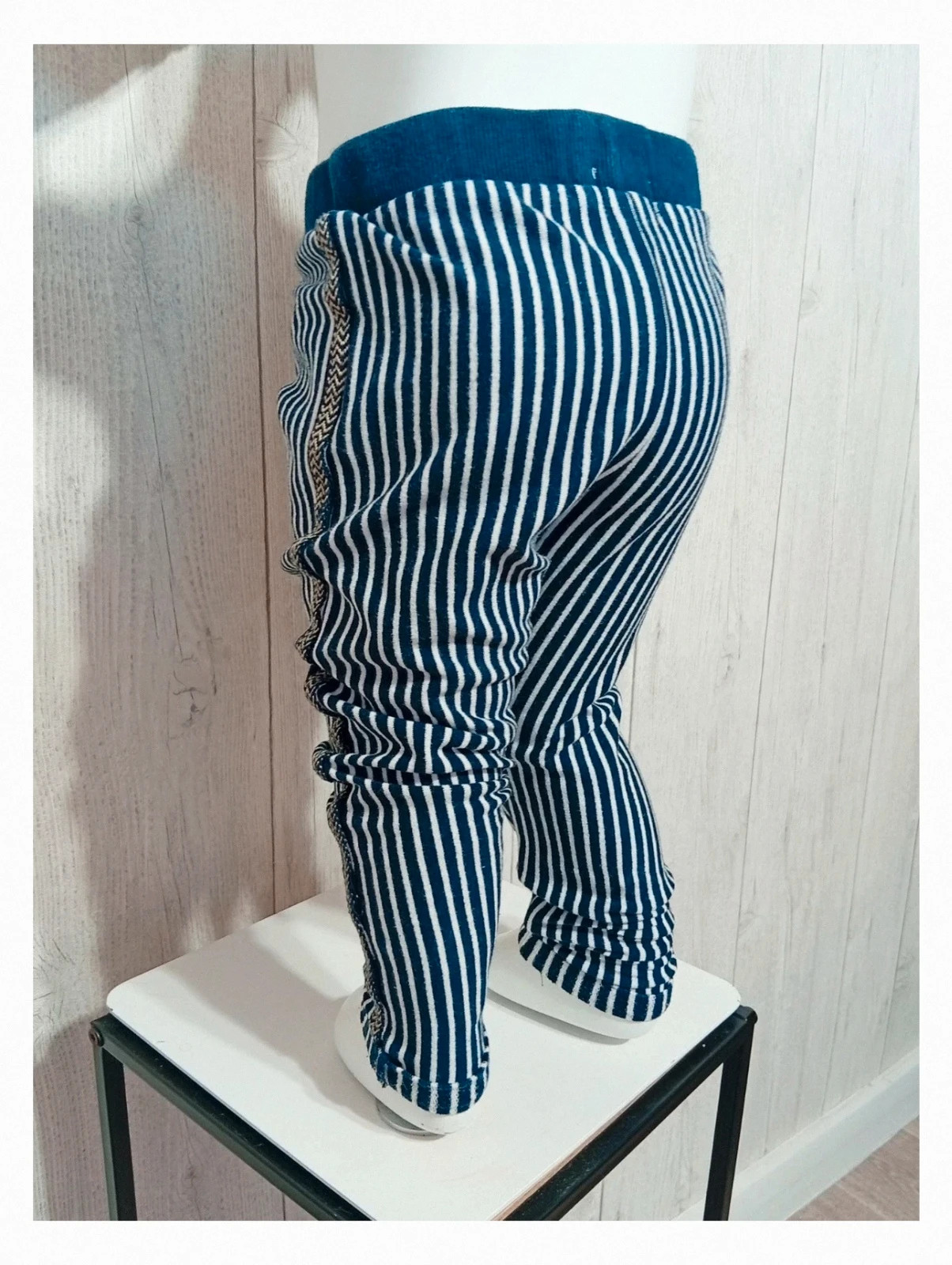 Pantalon fille a rayure - pommette - taille 2 ans (86 cm) - couleur marine et blanc - – Pomette – taille 18-24 mois / 86 cm 5