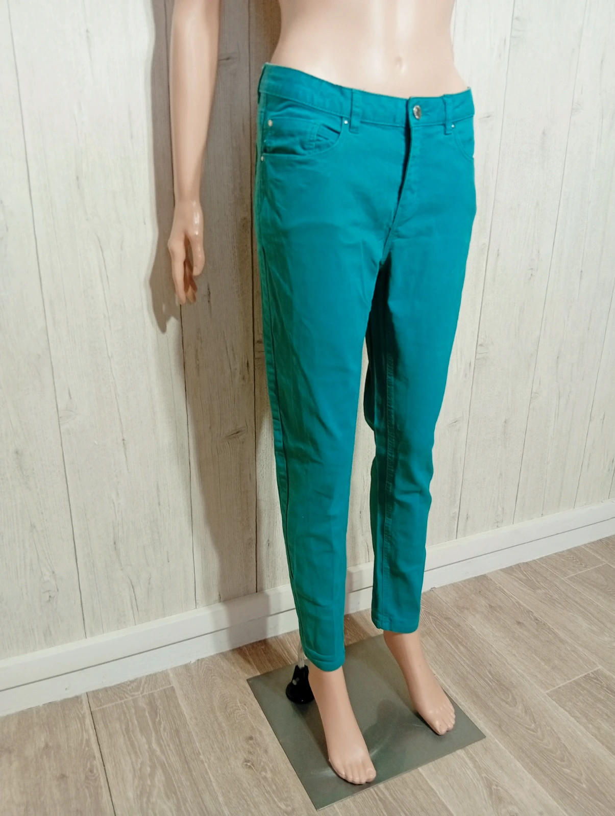 Jeans skinny femme - taille L/40 - Gemo - couleur vert – Gémo – taille L / 40 / 12 4