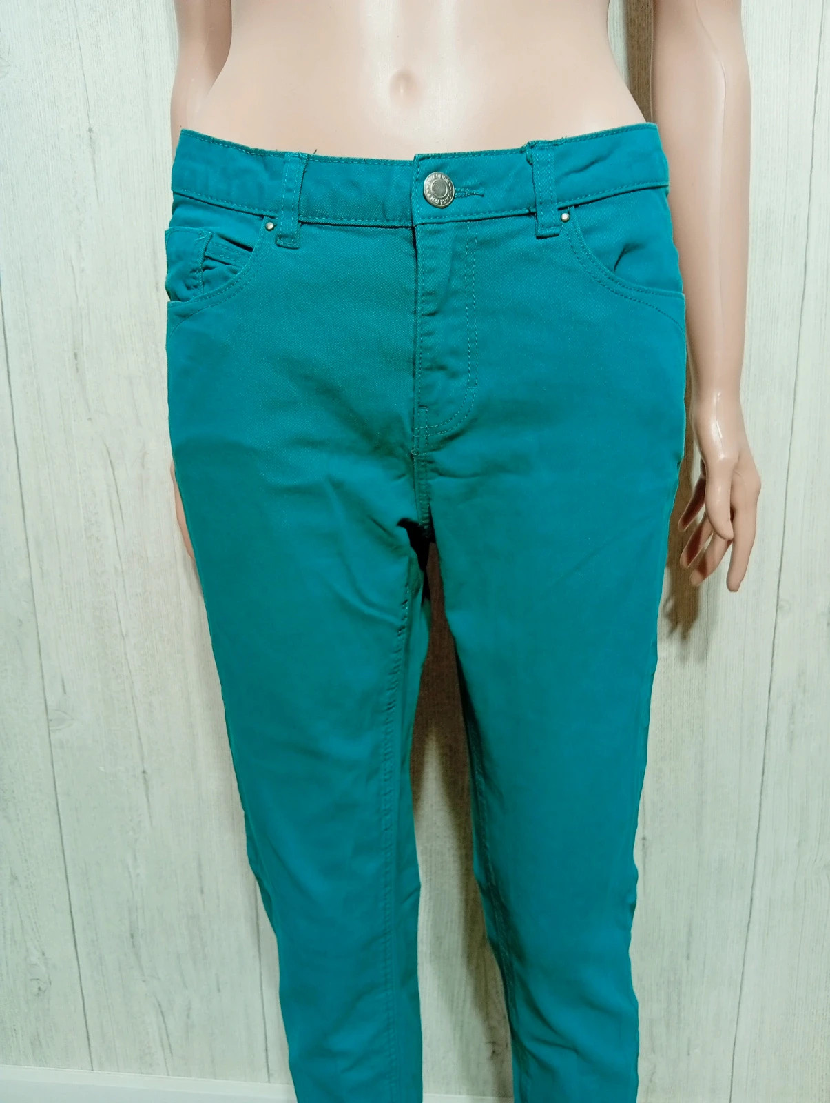 Jeans skinny femme - taille L/40 - Gemo - couleur vert – Gémo – taille L / 40 / 12 2