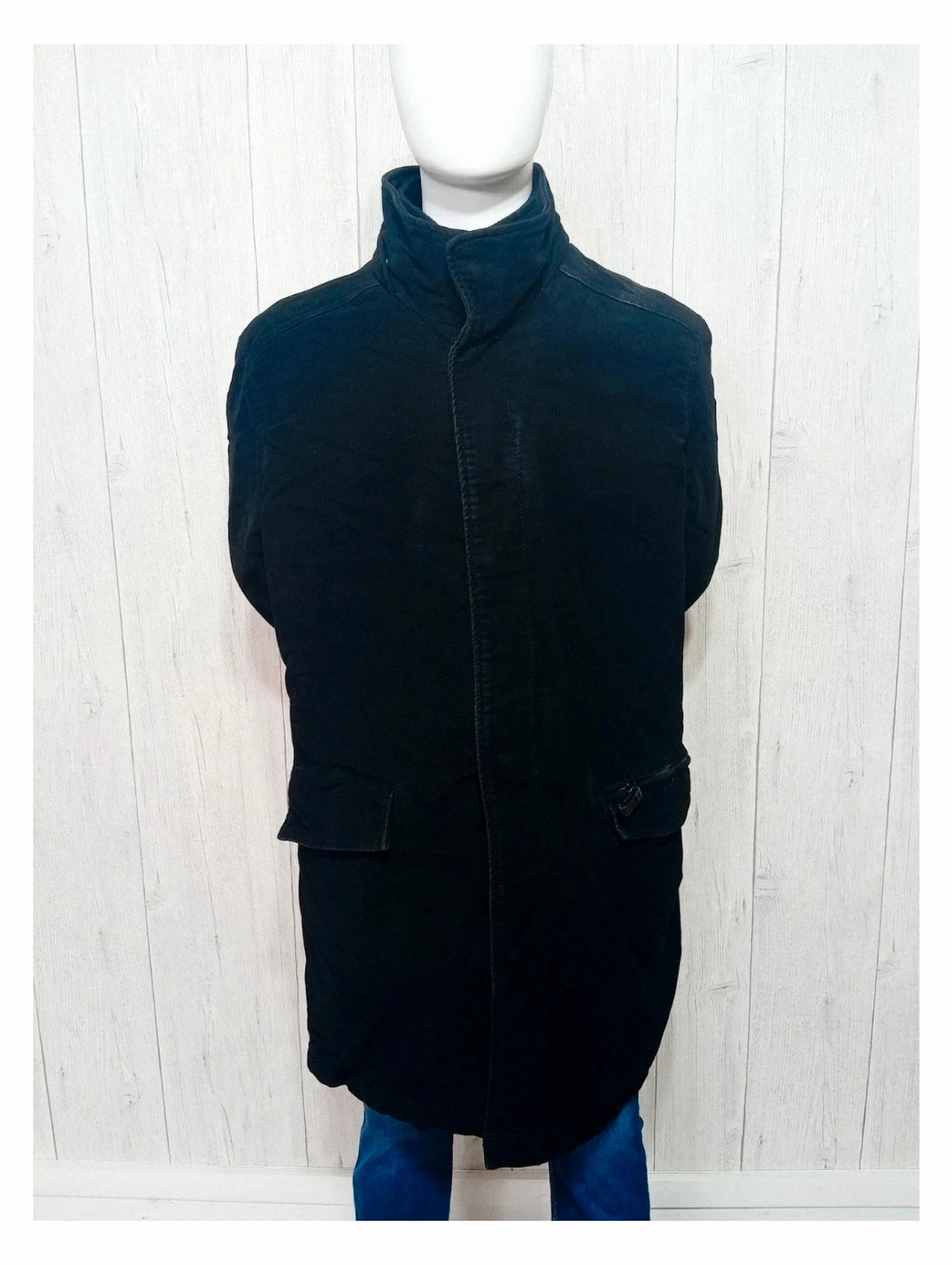 Manteau spf - taille L/40 - couleur noir - homme