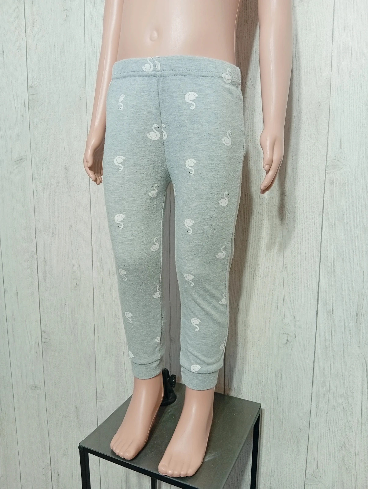 Pantalon a motif fille - taille 3 ans ( 95/101 cm) - inextenso- couleur gris et blanc – In Extenso – taille 3 ans / 98 cm 5
