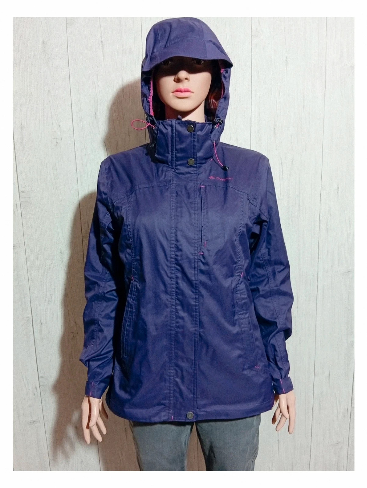 Manteau violet imperméable femme - taille M/38 - quechua – Quechua – taille M / 38 / 10