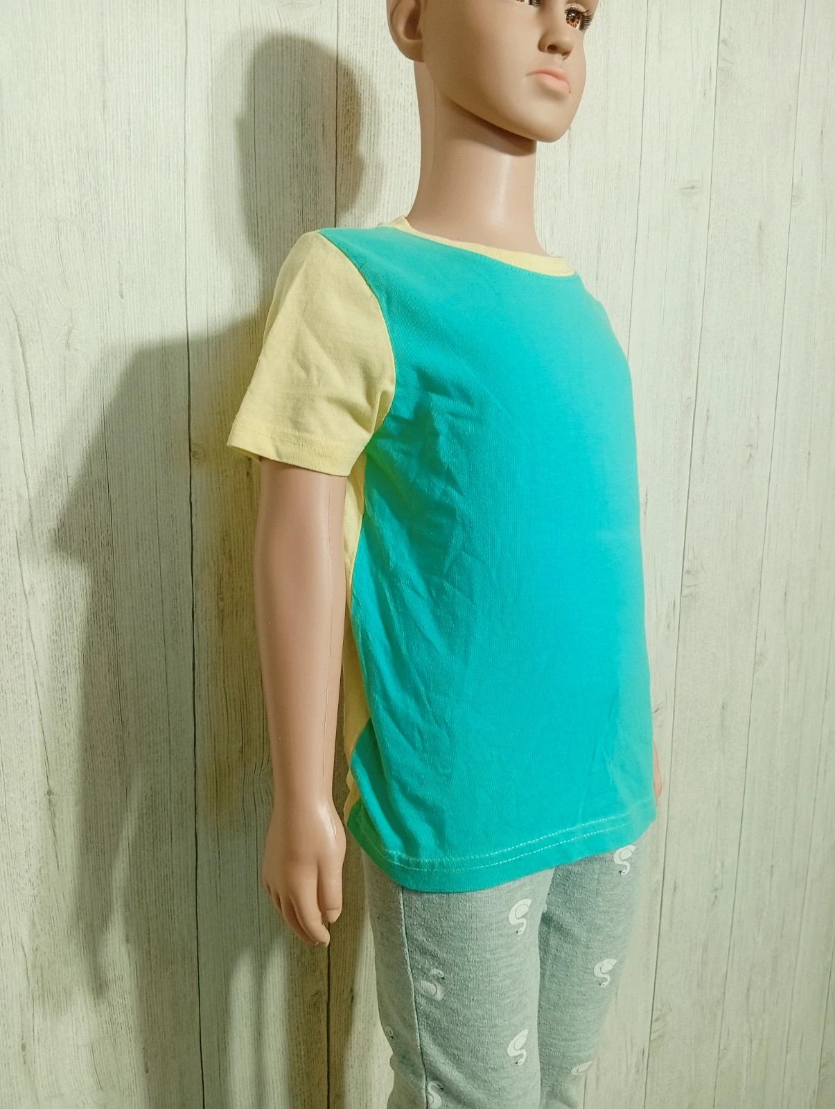 T-shirt manche courte garcon- taille 2/4 ans ( 98/104 cm) - lupilu - couleur turquoise et jaune – Lupilu – taille 3 ans / 98 cm 5