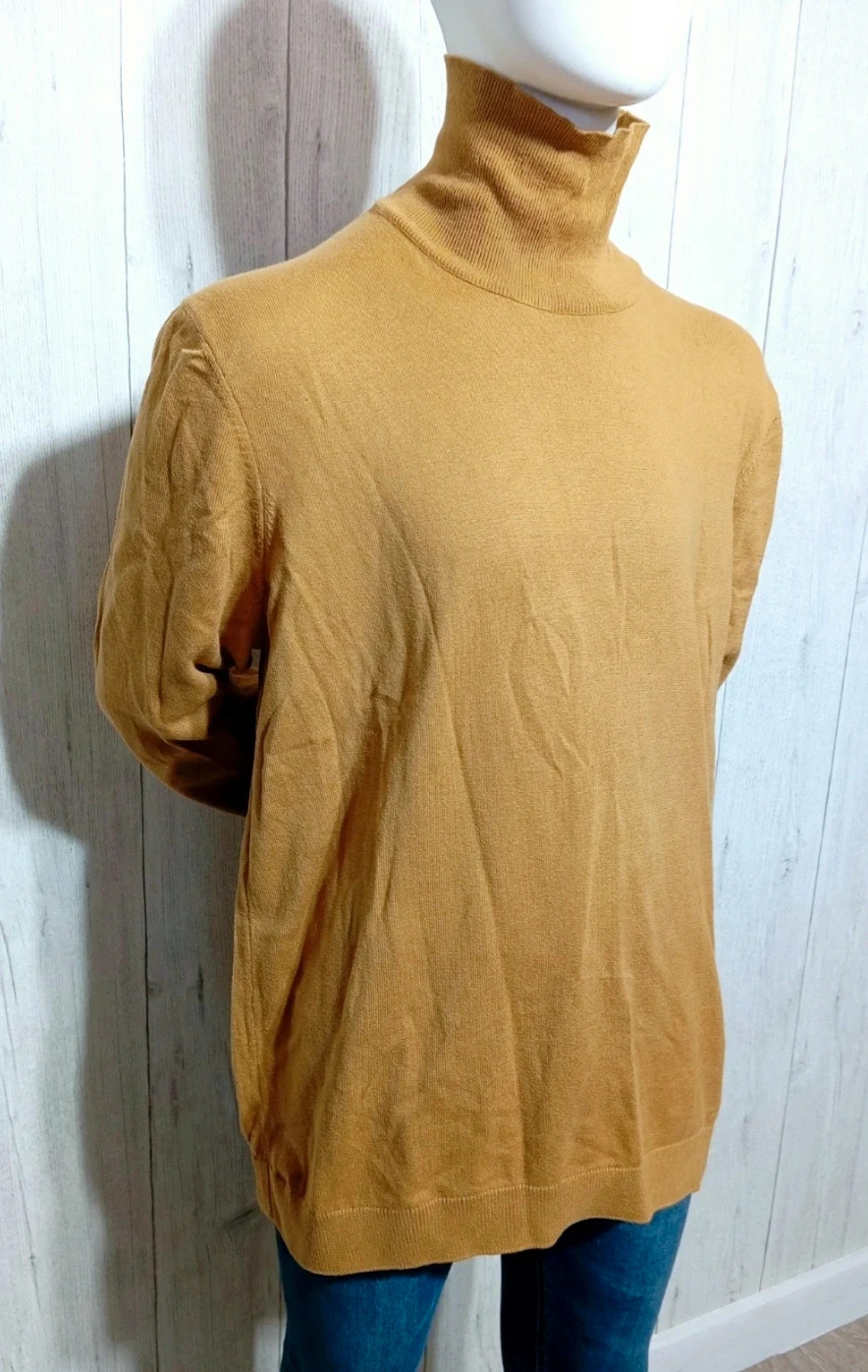 Pull à col roule homme- Taille XL/42 - newlook - couleur moutarde – New Look – taille XL 4