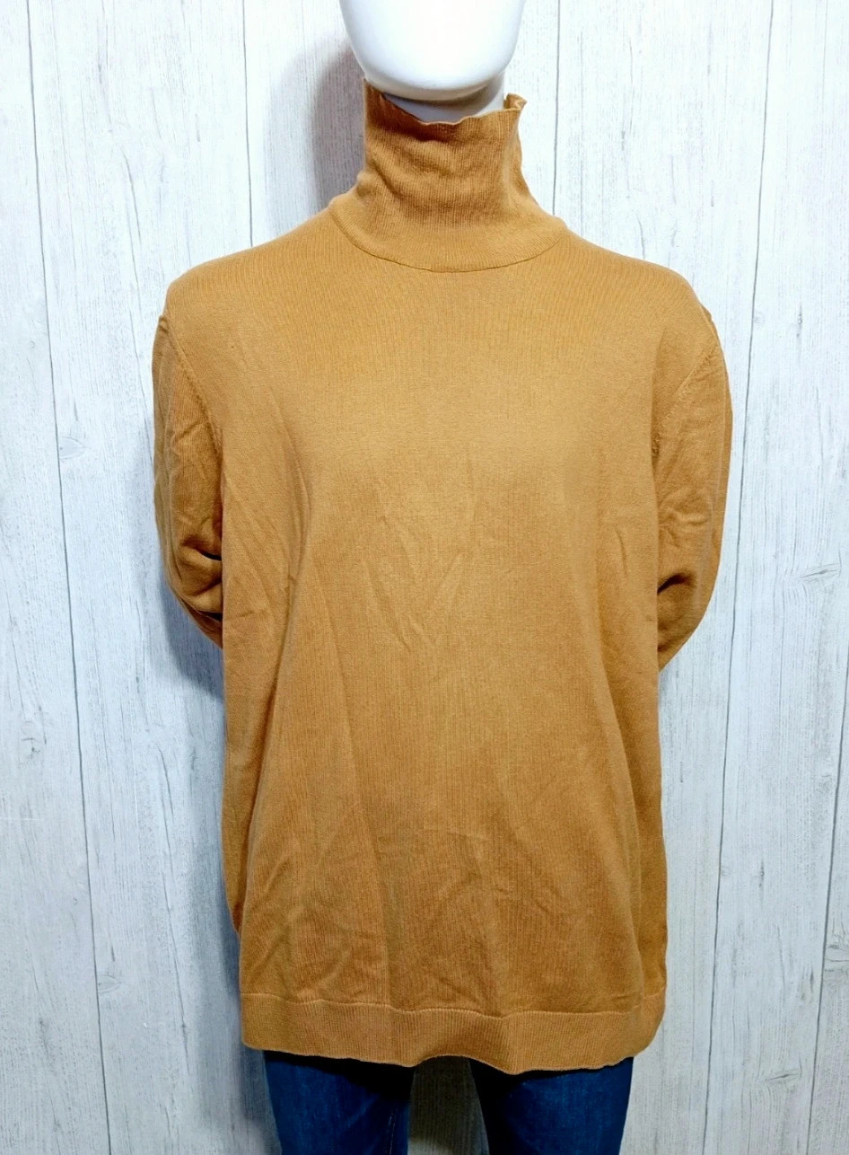 Pull à col roule homme- Taille XL/42 - newlook - couleur moutarde