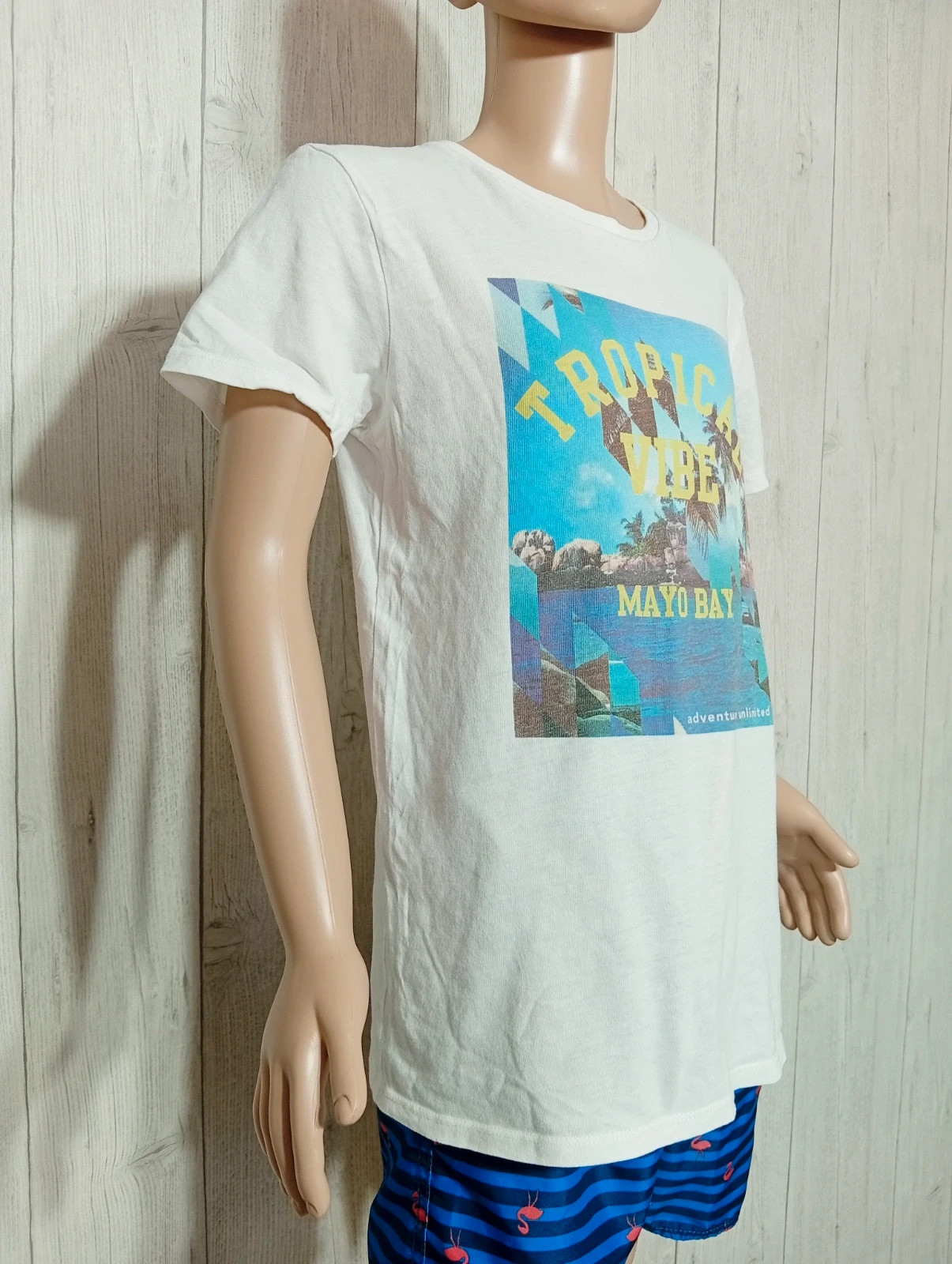 T-shirt imprimé manches courtes - taille 11/12 ans - Tex - couleur blanc – TEX – taille 11 ans / 146 cm 4