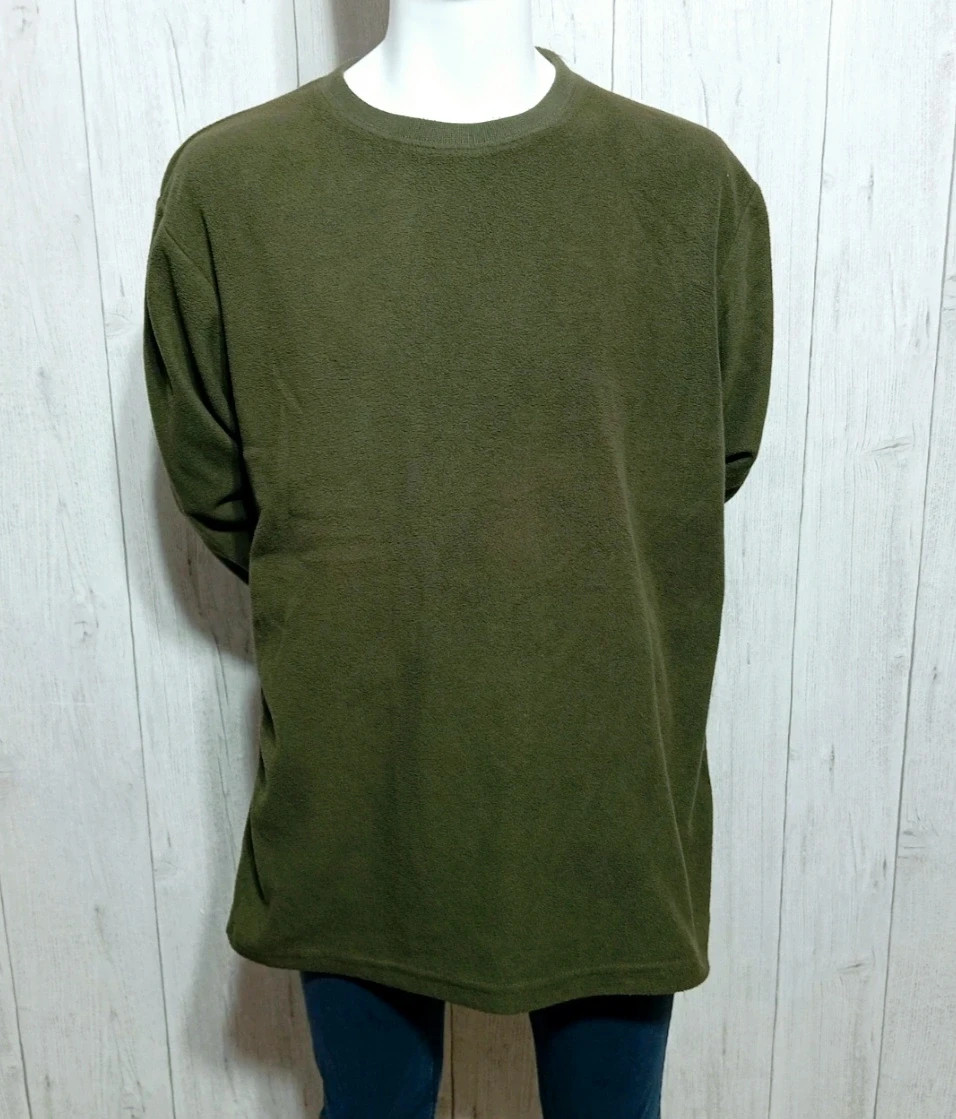 Pull polaire homme - taille XL/42 - percussion - couleur vert fonce – Percussion – taille XL