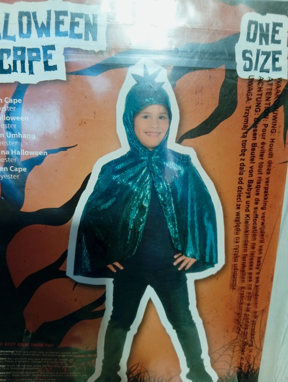 Déguisement halloween garcon - taille 3+ - one size - couleur vert- neuf – One Size – taille Taille unique 3