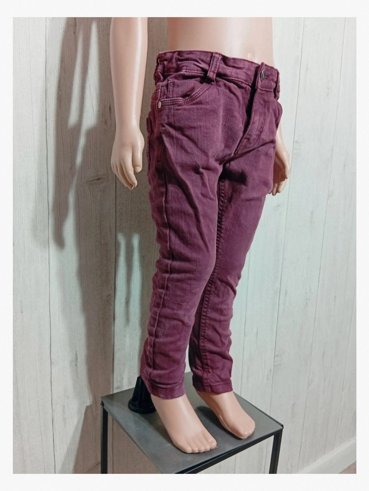 Jeans fille - couleur bordeau - TQF collection - taille 6 ans – TQF – taille 6 ans / 116 cm 4