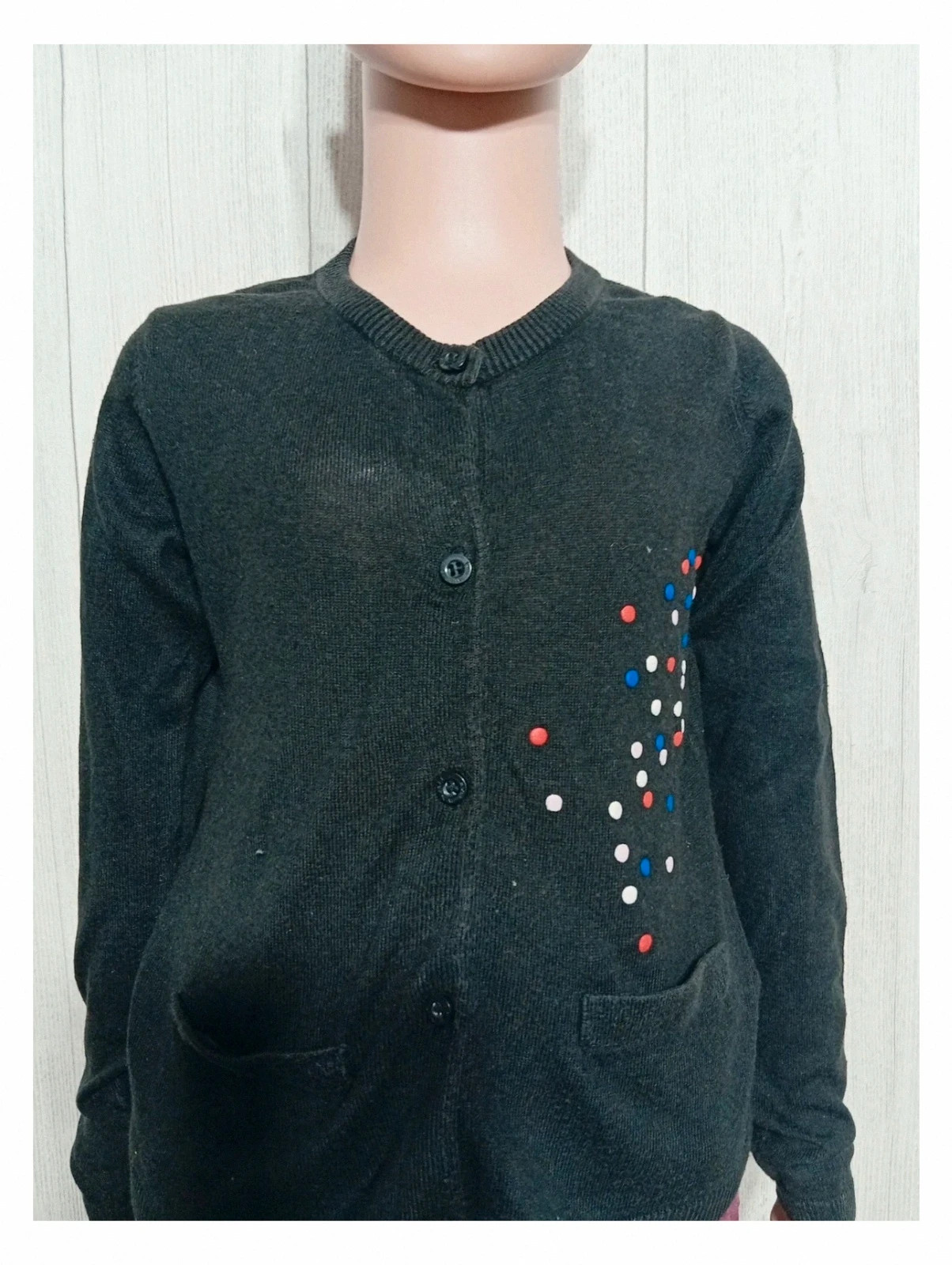 Naf Naf gilet fille - couleur noir - taille 6ans ( 116 cm ) – Naf Naf – taille 6 ans / 116 cm 2
