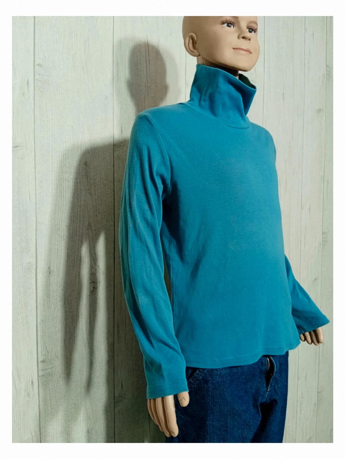 Pull bleu La Halle garcon - taille 12 ans (152 cm) - col roulé – La Halle – taille 12 ans / 152 cm 4