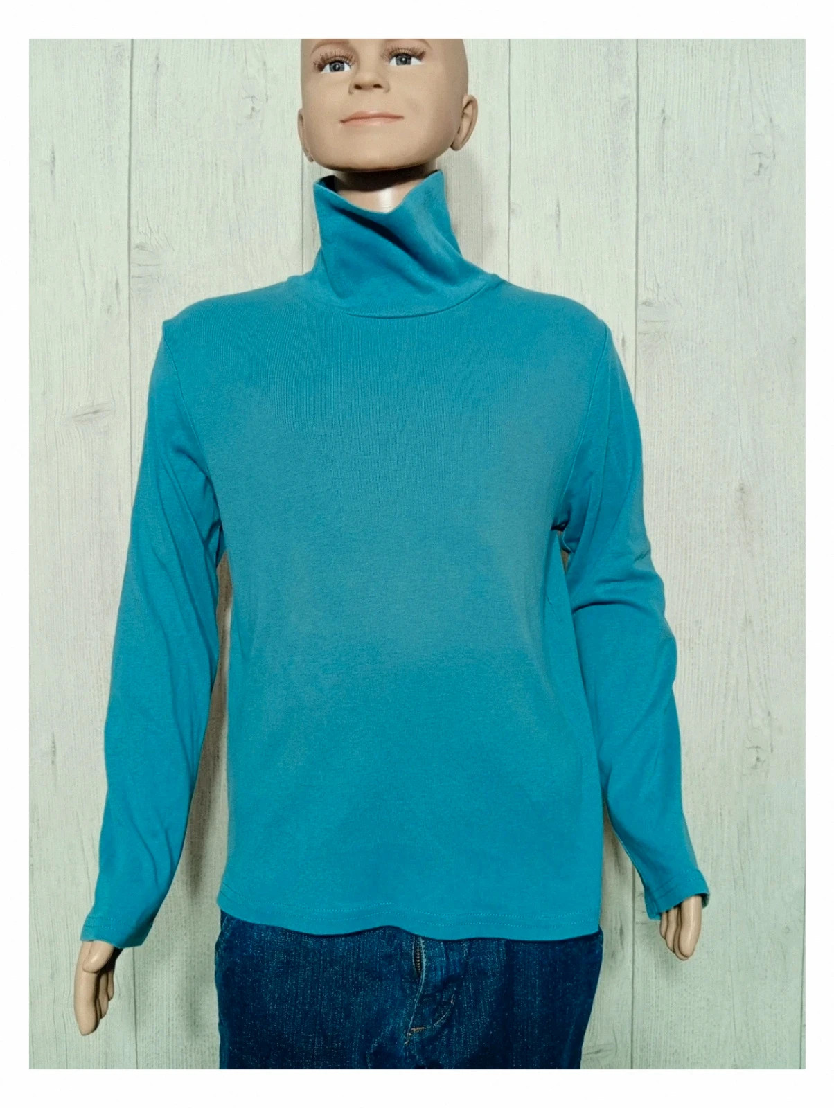 Pull bleu La Halle garcon - taille 12 ans (152 cm) - col roulé – La Halle – taille 12 ans / 152 cm