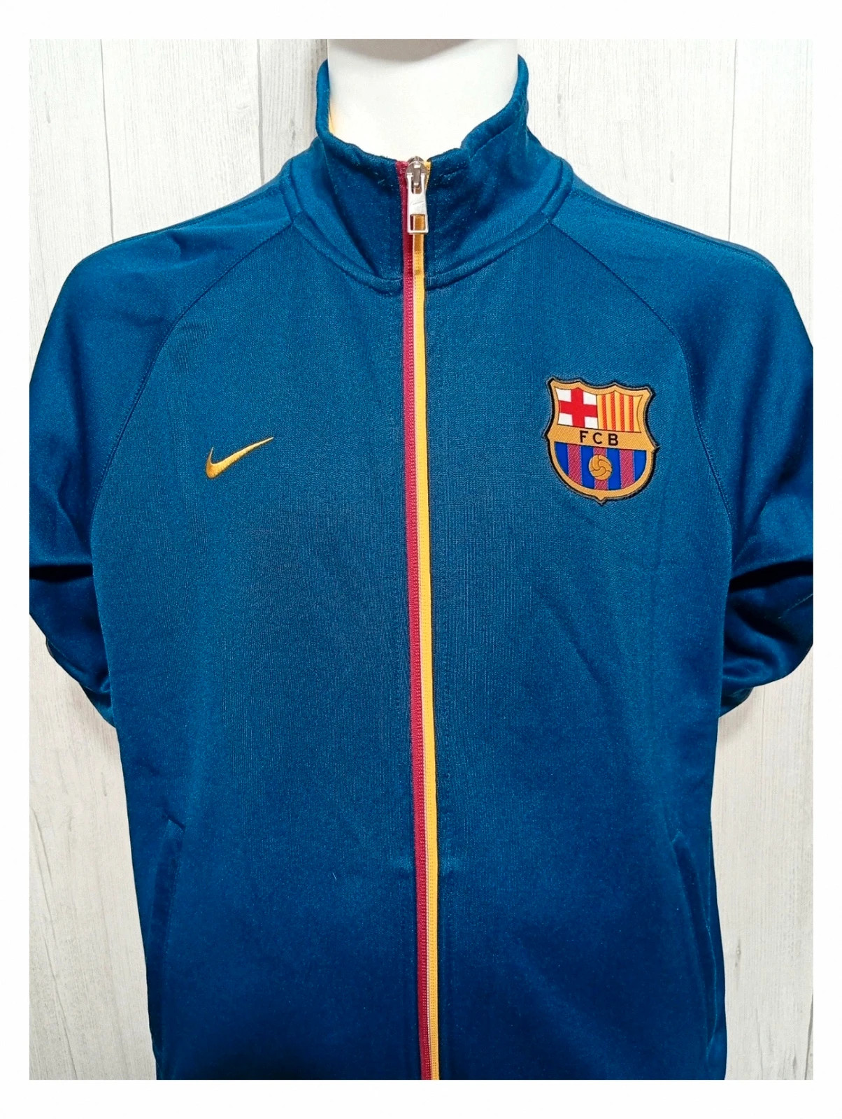 Veste Nike Barcelone homme - couleur marine jaune - taille M/38 – Nike – taille M 2