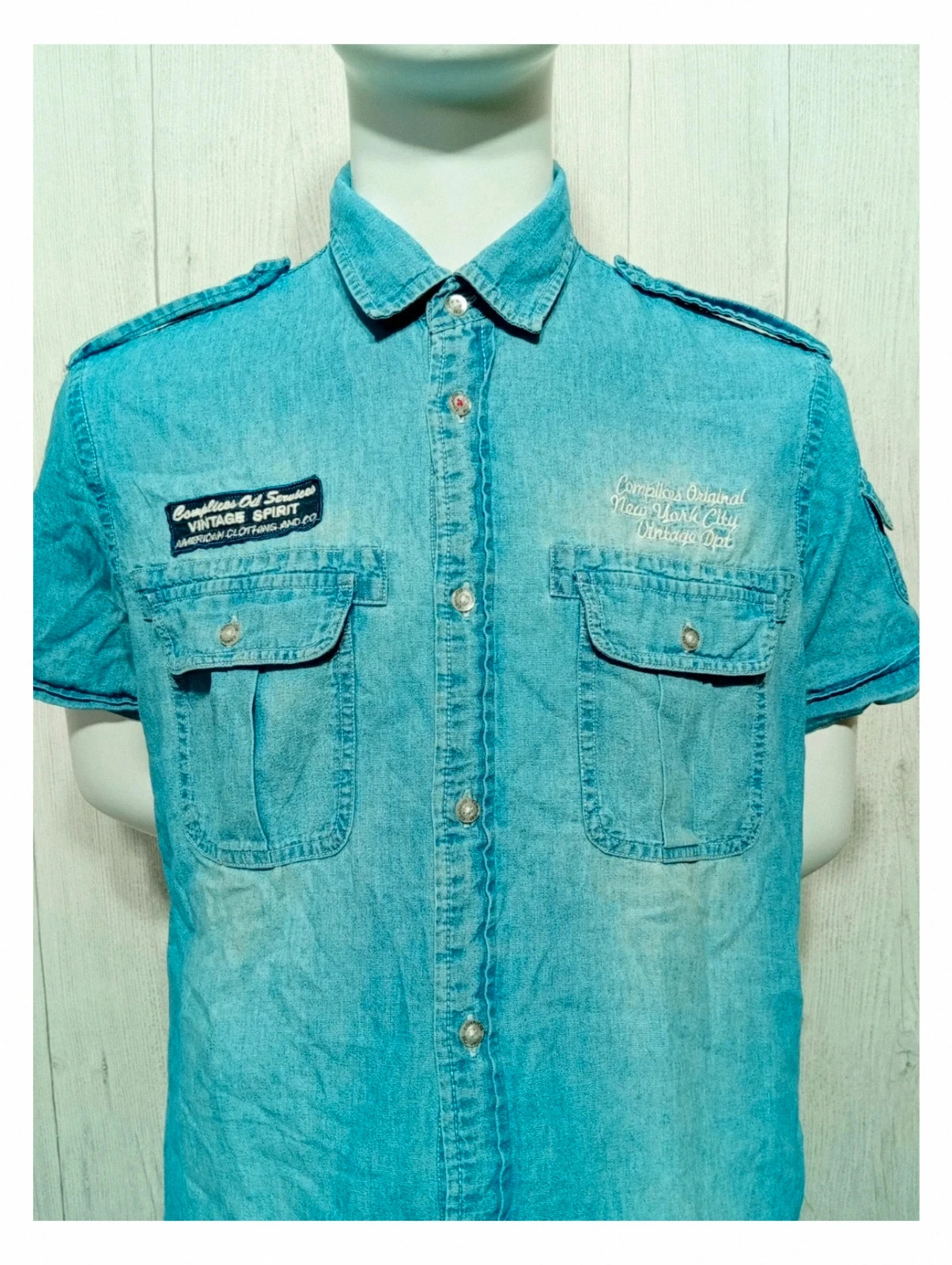 Chemise bleu homme - taille M/38 - complice – Complices – taille M 2