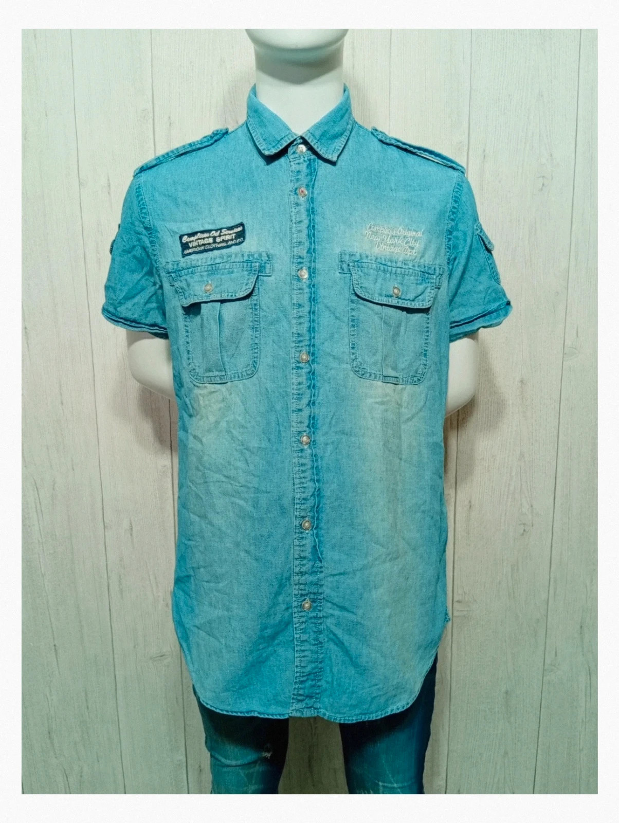 Chemise bleu homme - taille M/38 - complice