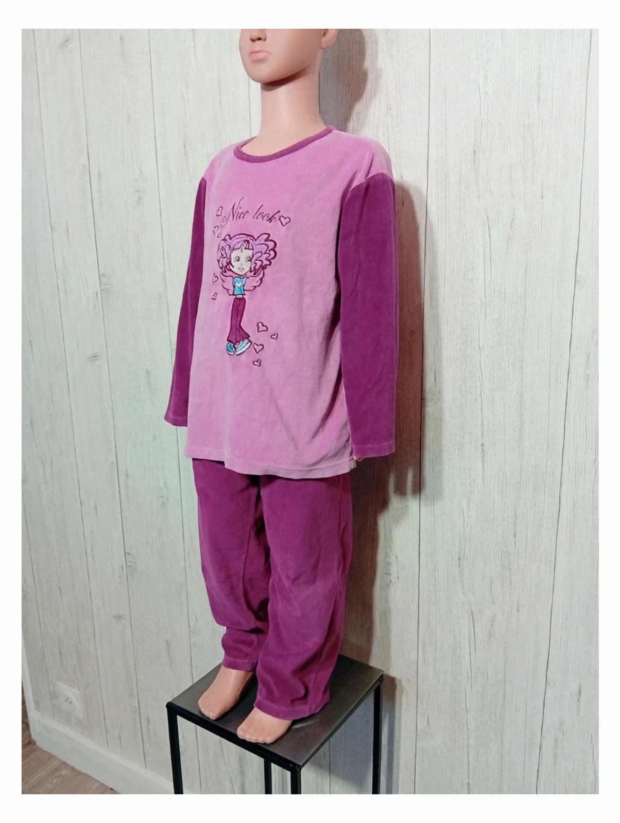 Pyjama fille ensemble - 6ans taille - rose et violet couleur - nuit d'étoiles – NUIT D'ÉTOILES – taille 6 ans / 116 cm 5