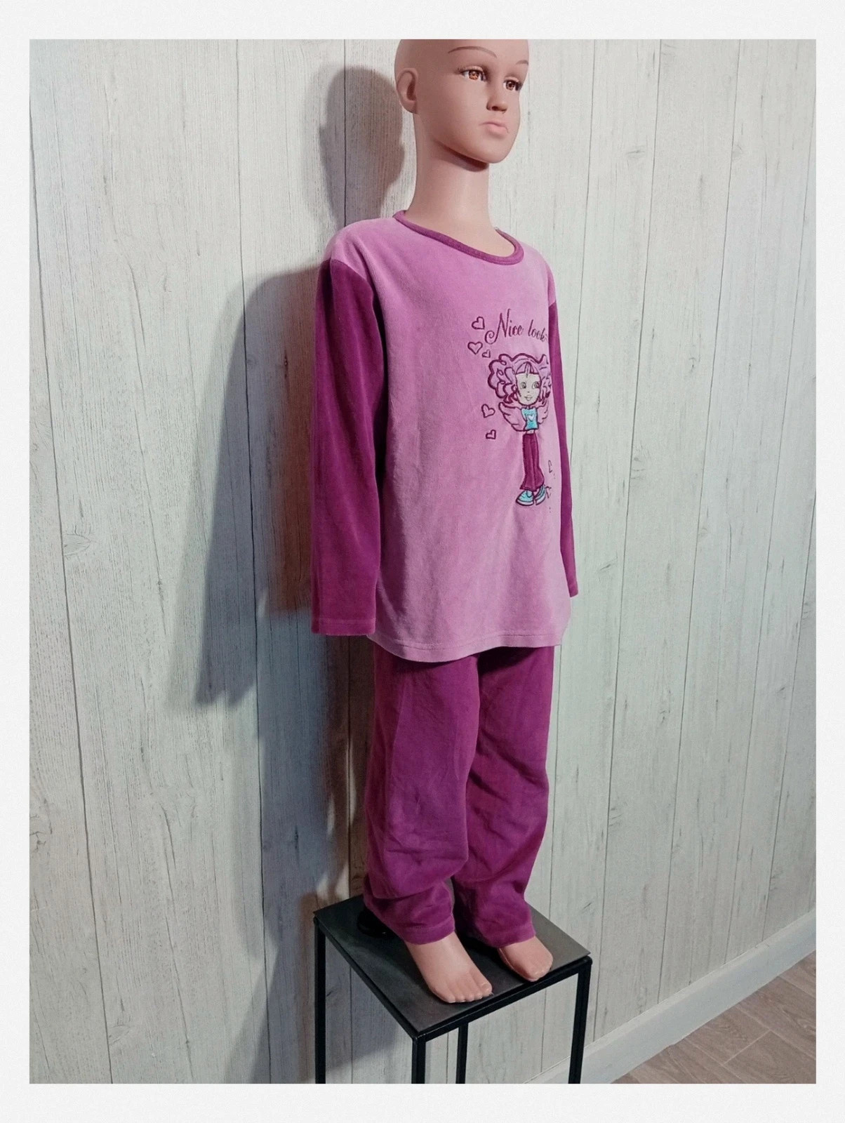 Pyjama fille ensemble - 6ans taille - rose et violet couleur - nuit d'étoiles – NUIT D'ÉTOILES – taille 6 ans / 116 cm 4