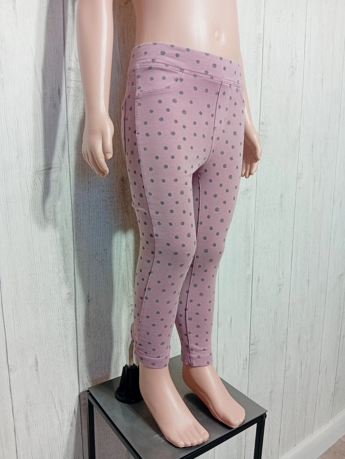 Leggins fille - taille 3/4 ans - Tex - couleur rose et gris – TEX – taille 3 ans / 98 cm 4